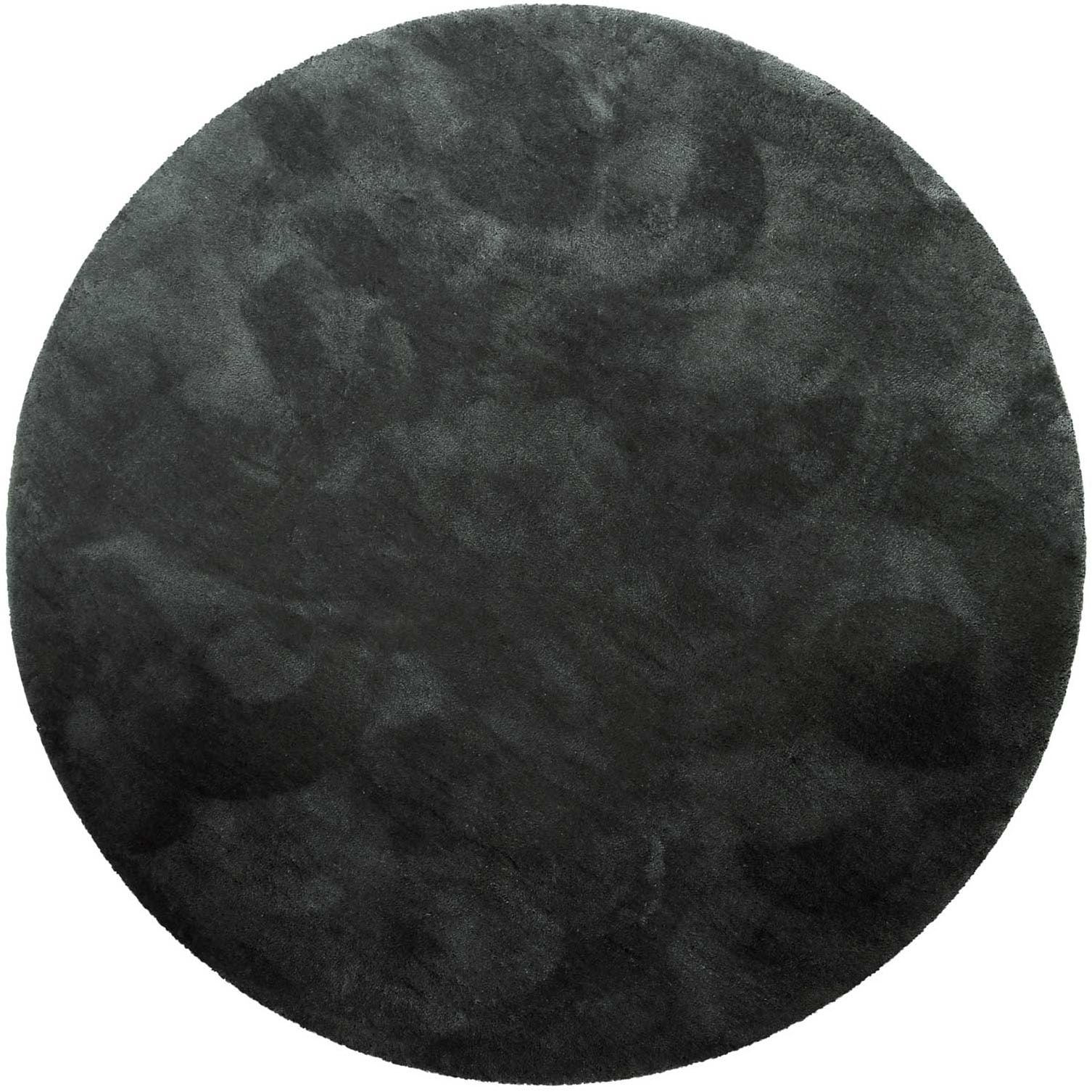 Homie Living Teppich "Pisa" rund 25 mm Höhe Hochflor, Microfaser, uni, weich, Shaggy, Wohnzimmer, Schlafzimmer
