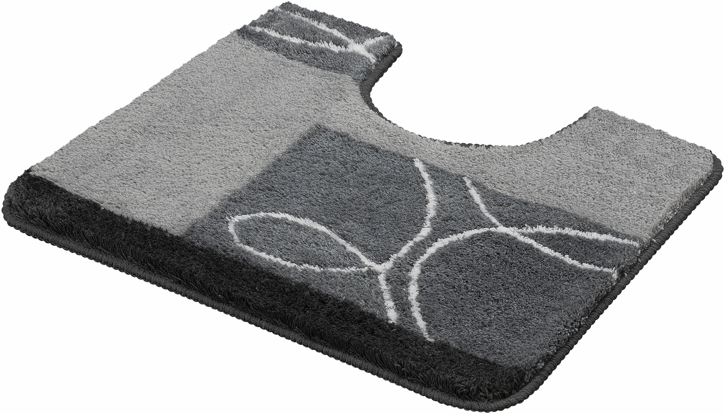 MEUSCH Badematte »Curly«, rutschhemmend beschichtet, fußbodenheizungsgeeignet, Badteppich, modernes Design, waschbar
