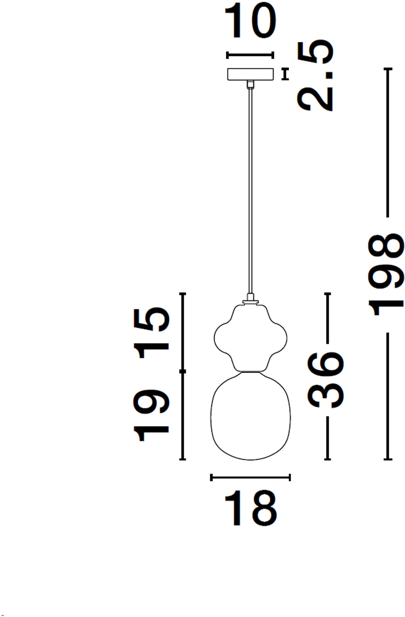 Nova Luce Pendelleuchte »CLIO«, 1 flammig