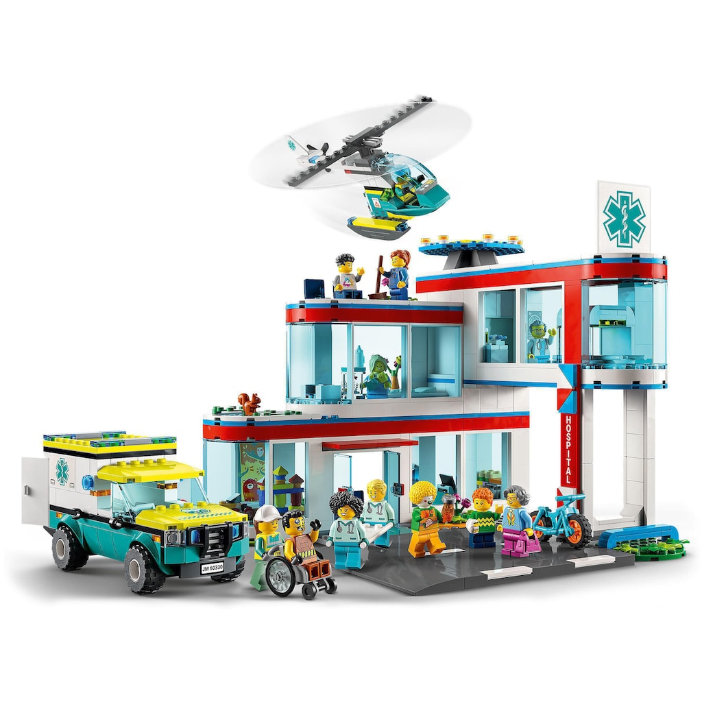 LEGO® Konstruktionsspielsteine »Krankenhaus (60330), LEGO® City«, (816 St.)