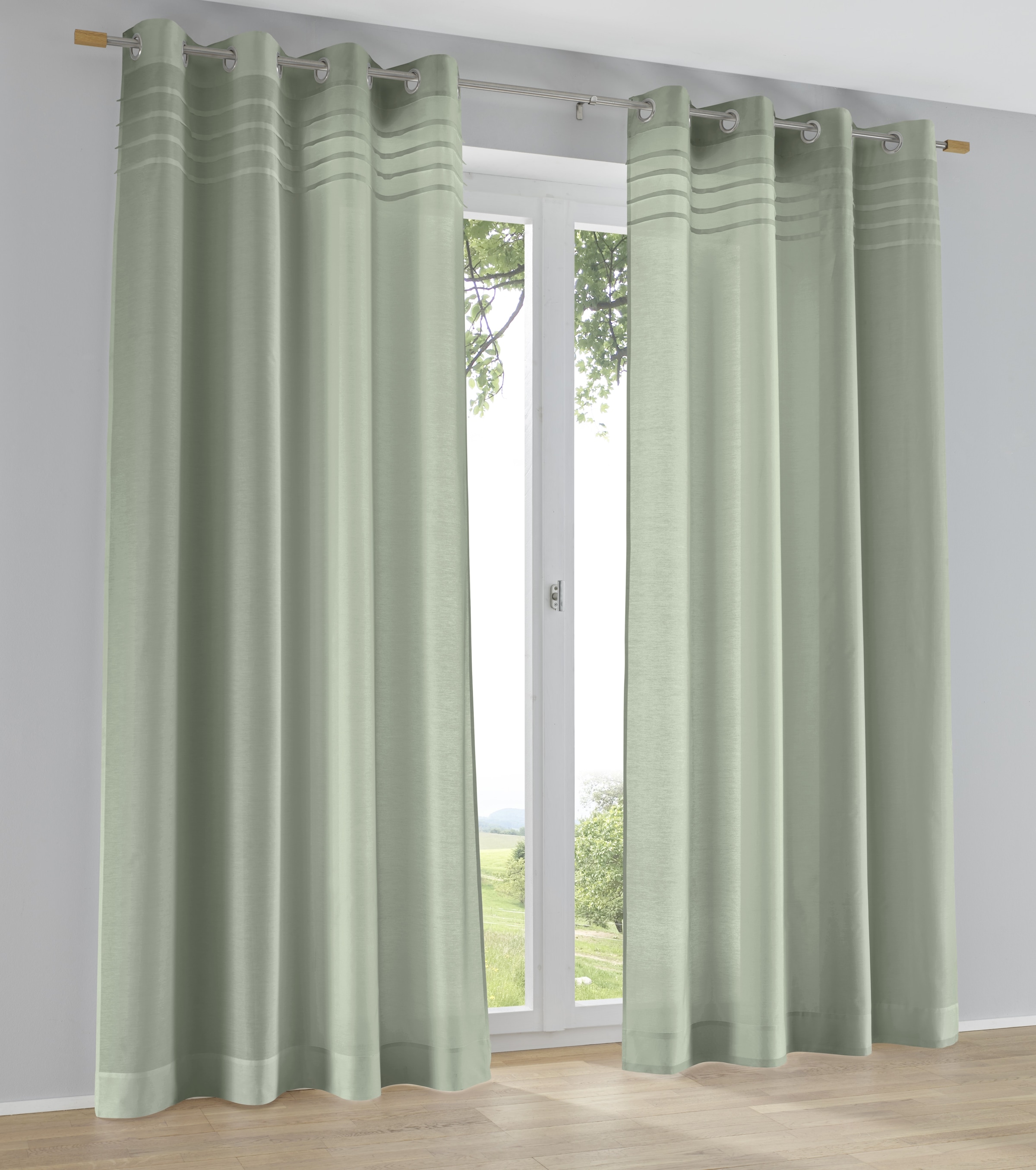 Kutti Vorhang "Kessy" Ösen 1 Stk. tlg. Eleganter Uni-Vorhang mit dekorative günstig online kaufen