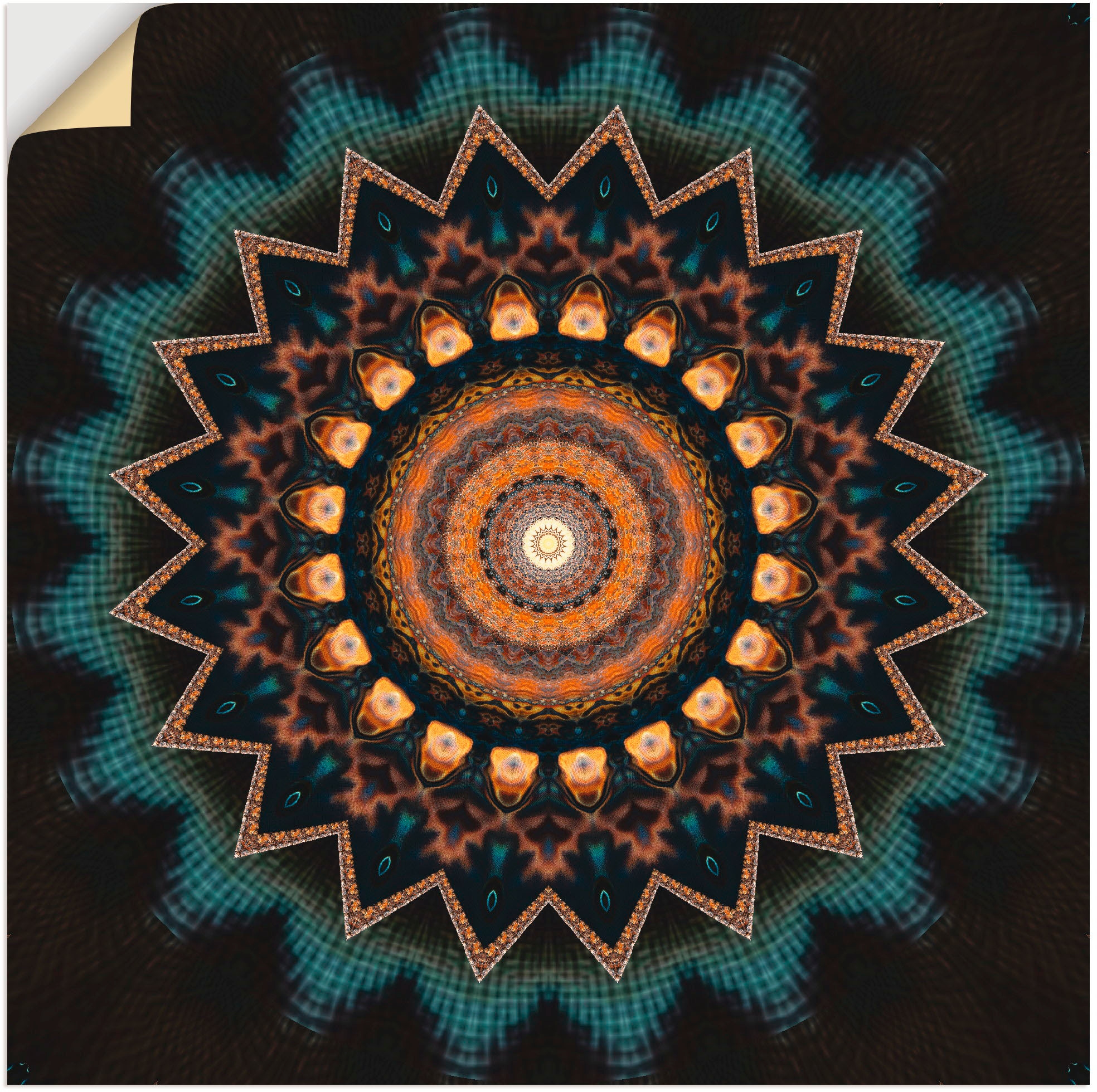 Black Friday Artland Wandbild »Mandala kosmisches Bewusstsein«, Muster, (1  St.), als Alubild, Leinwandbild, Wandaufkleber oder Poster in versch. Größen  | BAUR