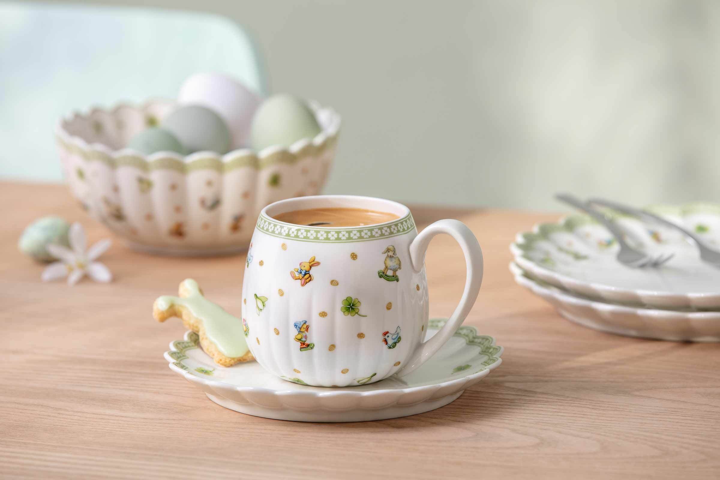 Villeroy & Boch Becher »Henkelbecher Easter Delight 350 ml grün« Mikrowellengeeignet