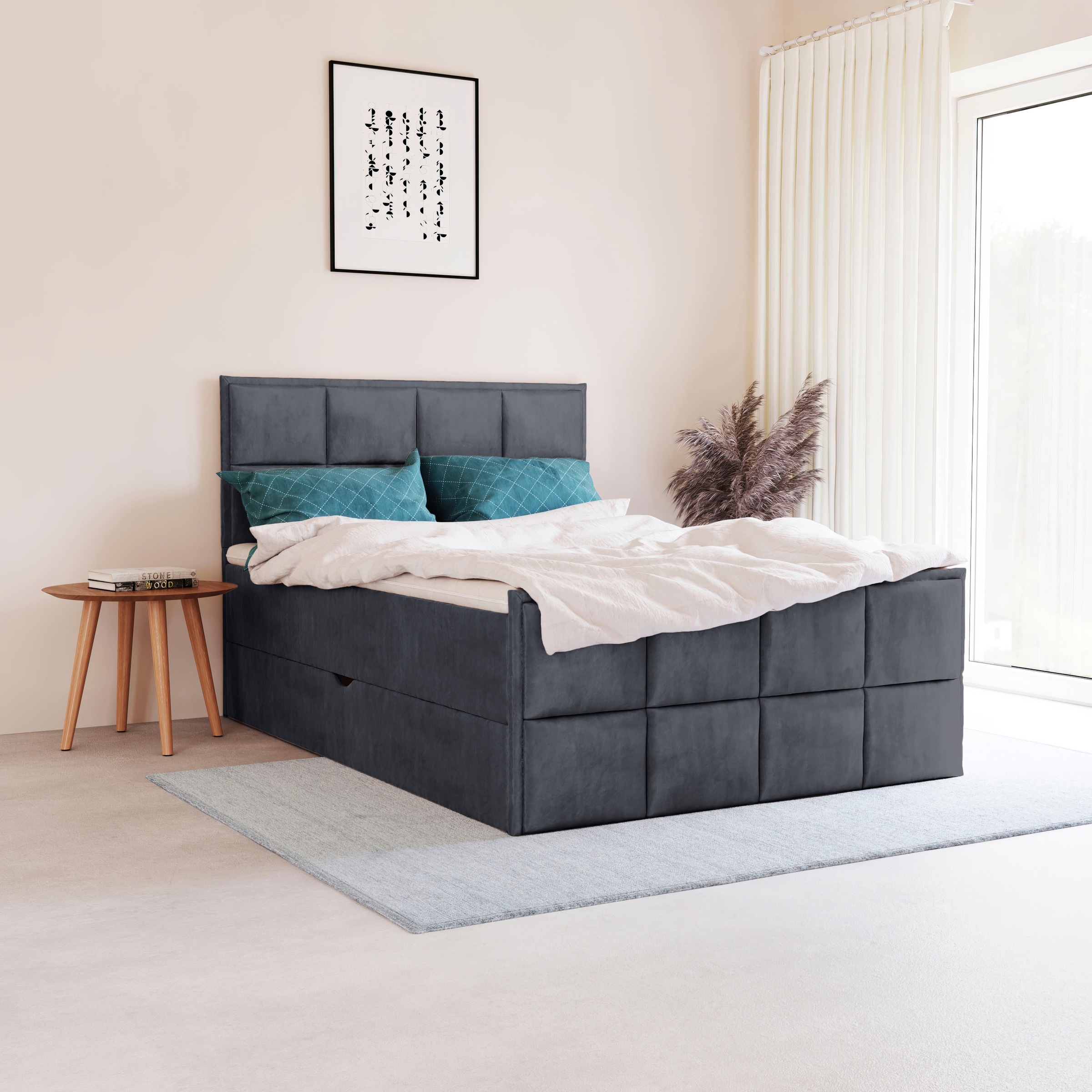 Home affaire Boxspringbett "Timeo" in den Breiten 120,140,160 & 180 cm erhä günstig online kaufen