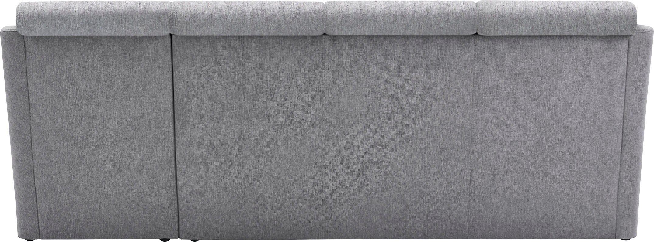 VILLA BECK Ecksofa »Varese L-Form«, (2 St.), Kopfteilverstellung, wahlweise mit Sitzvorzug, in Sitzhöhe 49 cm