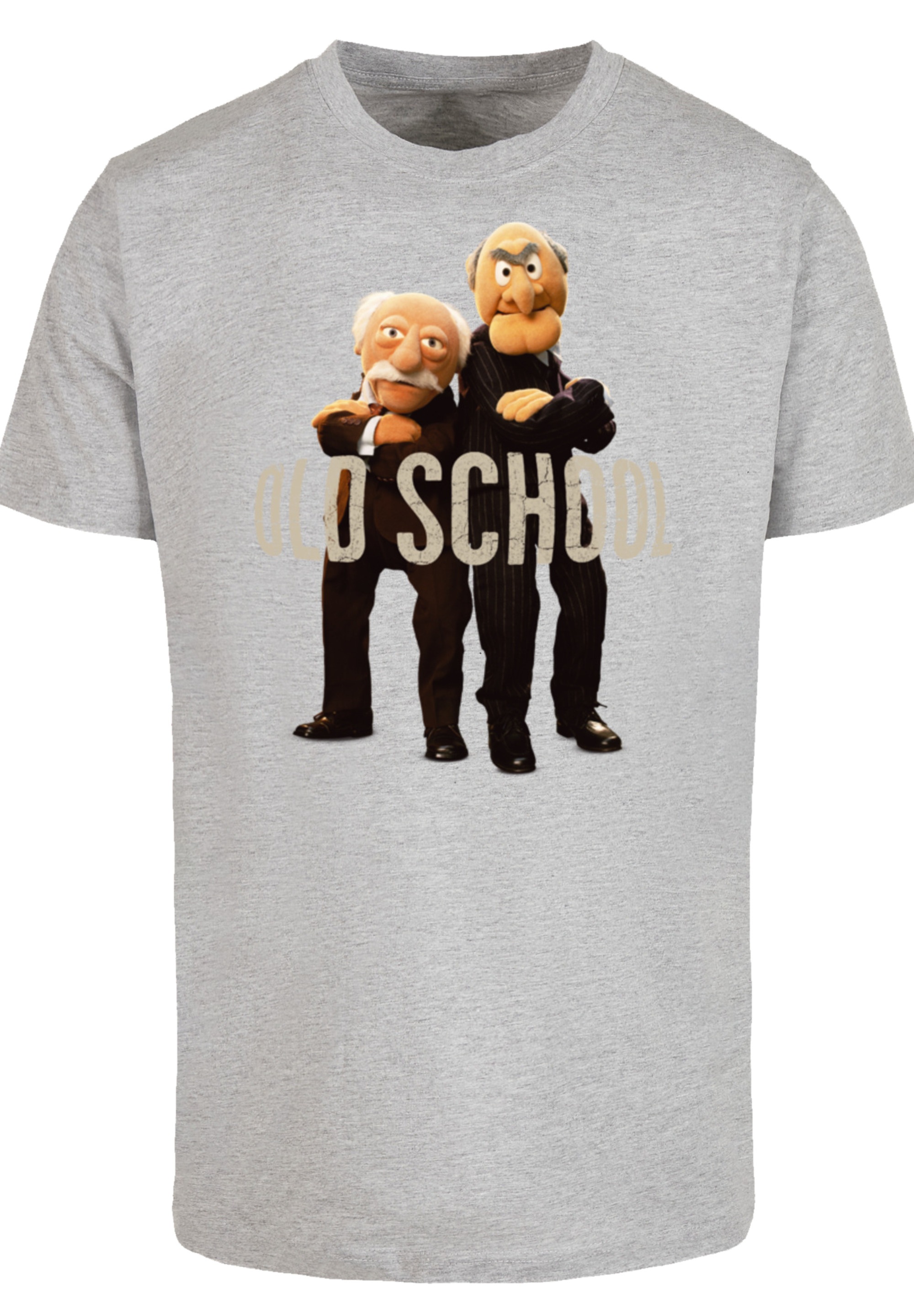 F4NT4STIC T-Shirt »Disney Muppets Waldorf & Statler grey-melange«, Premium Qualität