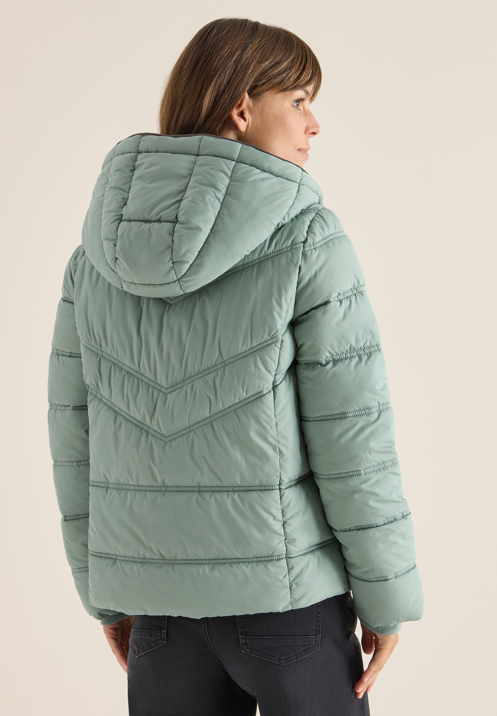 Cecil Steppjacke mit Kapuze mit reflektierenden Details