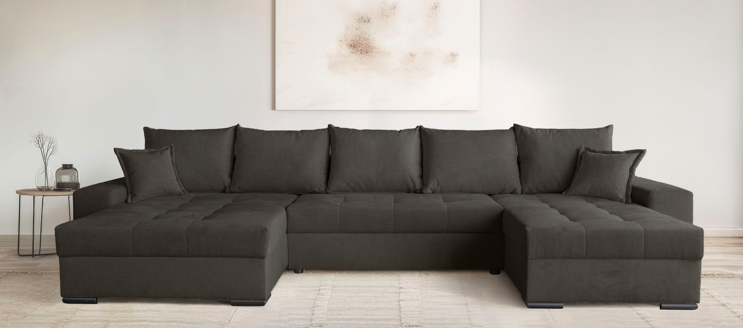 OTTO home Wohnlandschaft "Home System U-Form, von B: 269-352 cm wählbar, 6 günstig online kaufen