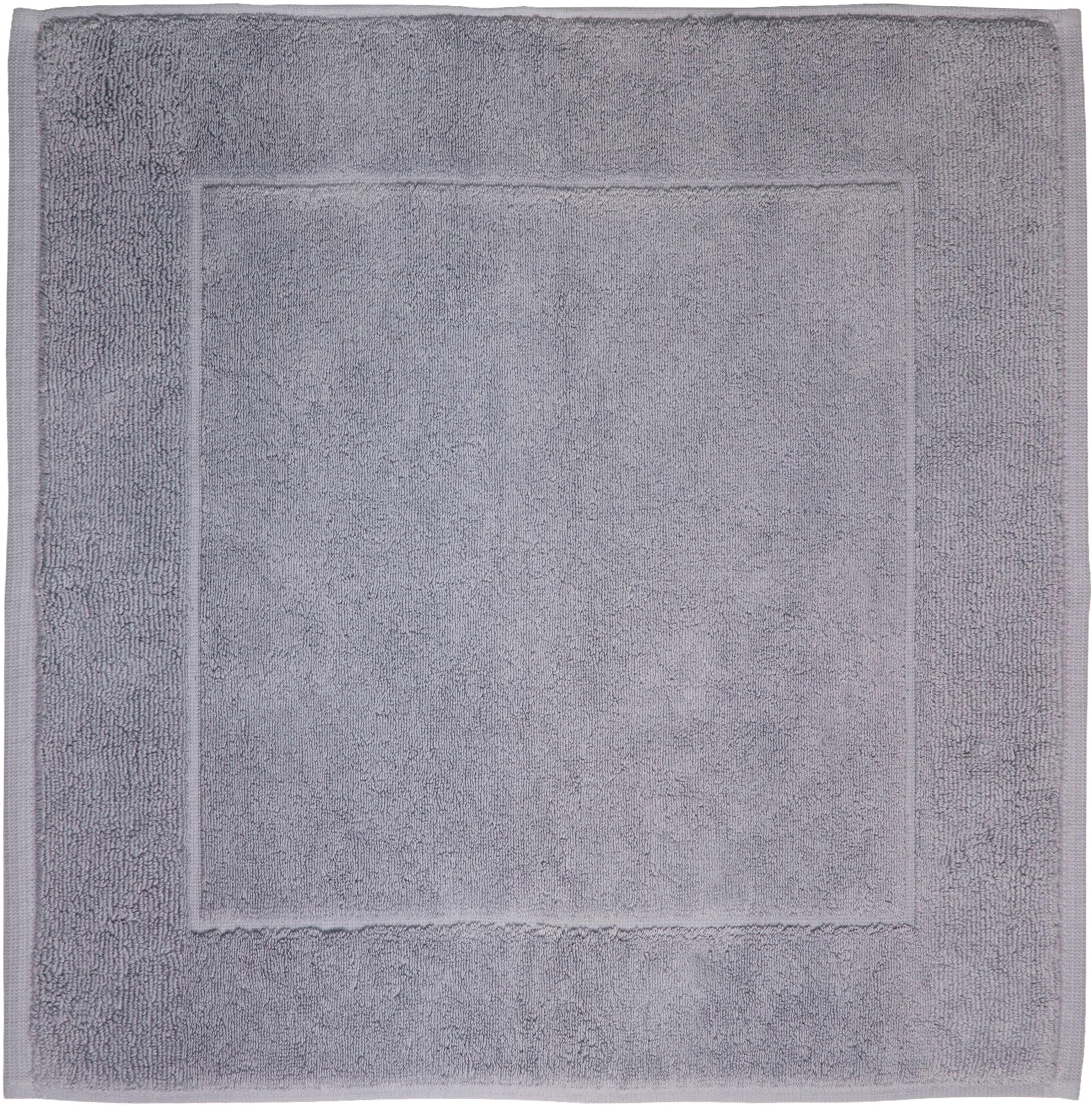 Badematte, H:11mm, grau, FRAMSOHN FROTTIER, Baumwolle, Badematten, "Uni Basic Hotelmatte", große Farbpalette, Hergestellt in Österreich,