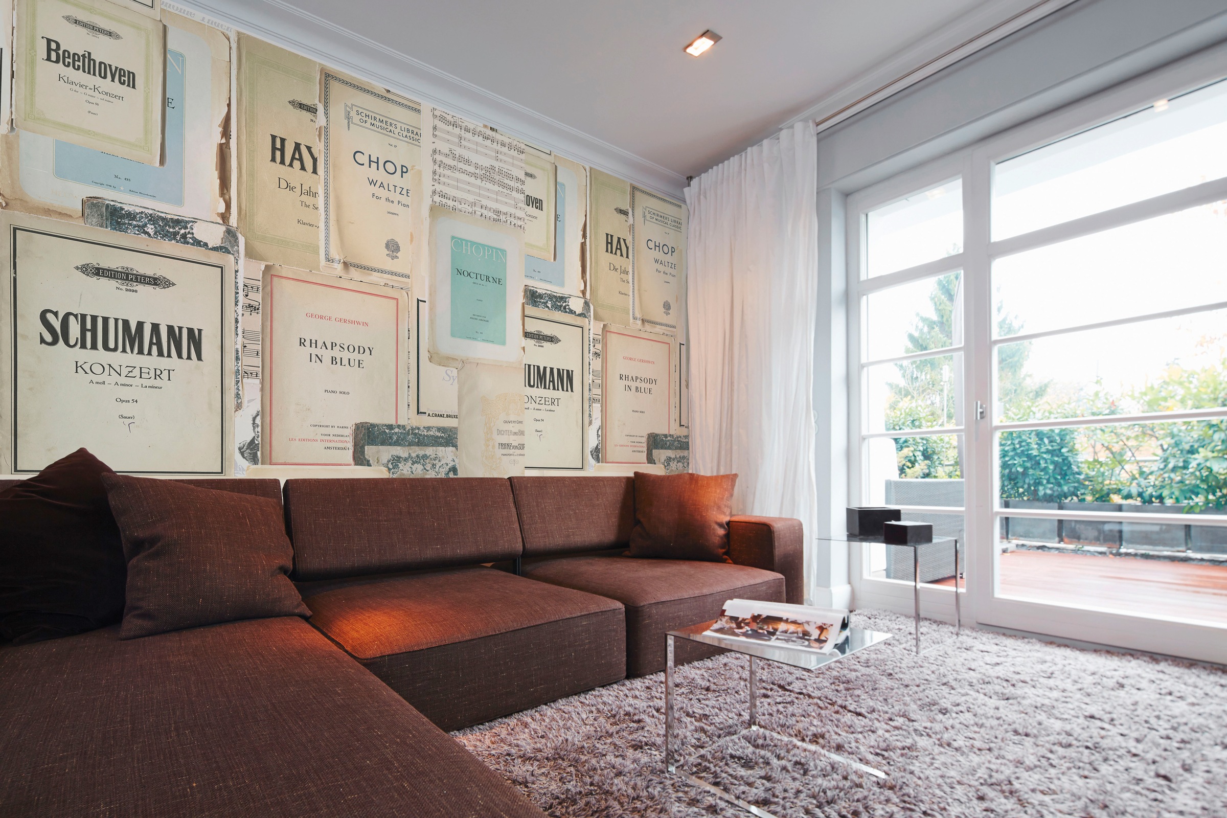 Architects Paper Fototapete »Atelier 47 Sheet of Music 2«, Vlies, Wand, Schräge, Decke