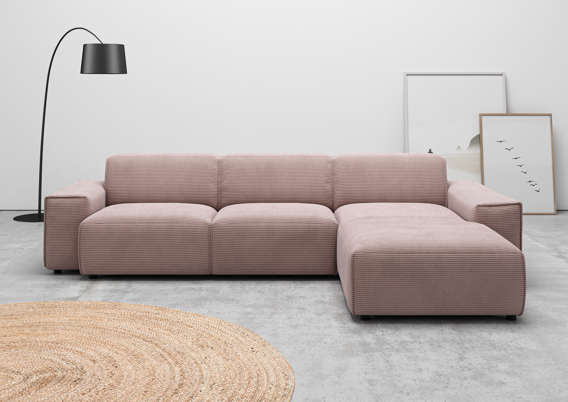 Home affaire Ecksofa "Glimminge auch in Breitcord, Feincord, Bouclé + Easy günstig online kaufen