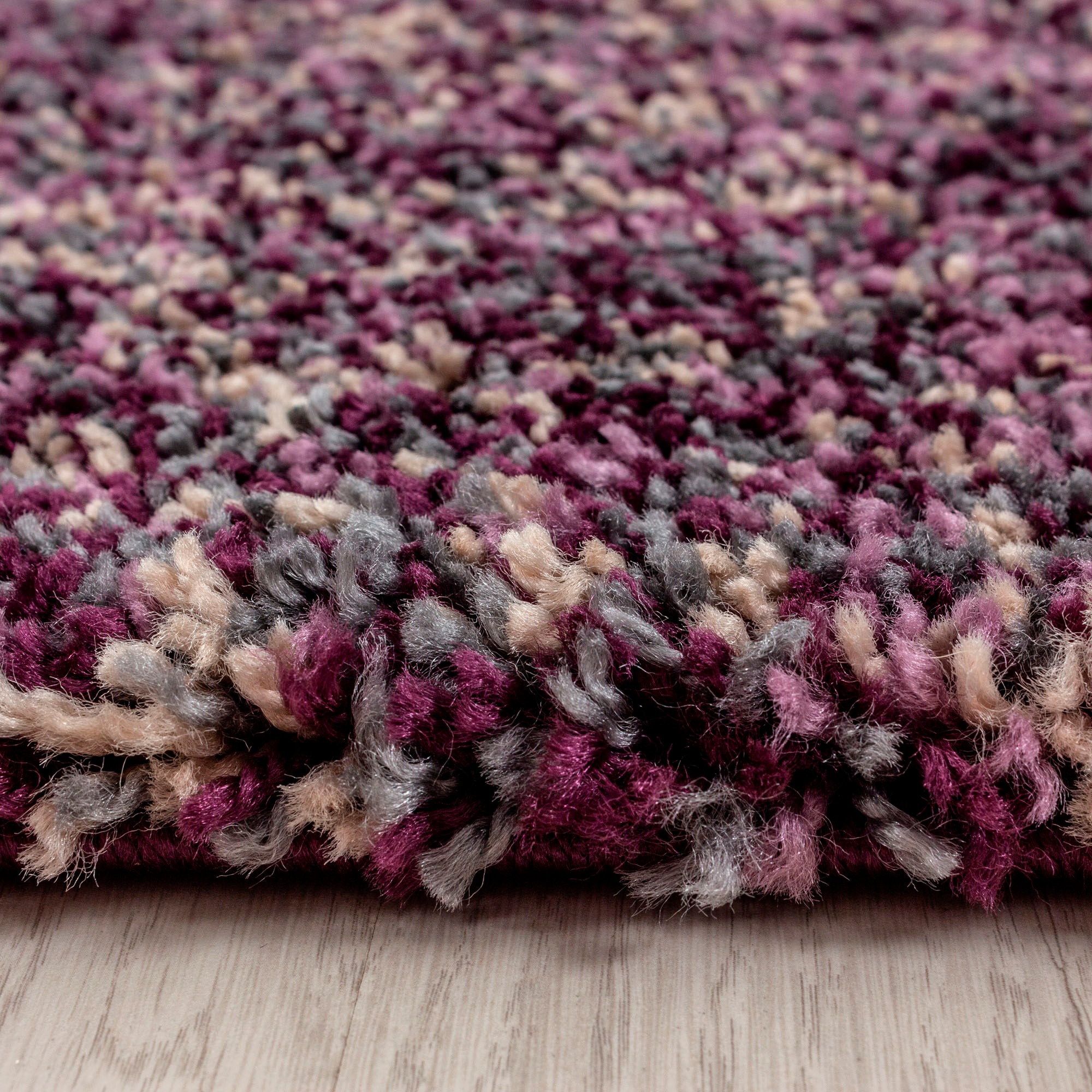 Thumbnail - Ayyildiz Teppiche Hochflor-Teppich "Enjoy Shaggy", rund, 50 mm Höhe, melierter Langflor, Wohnzimmer