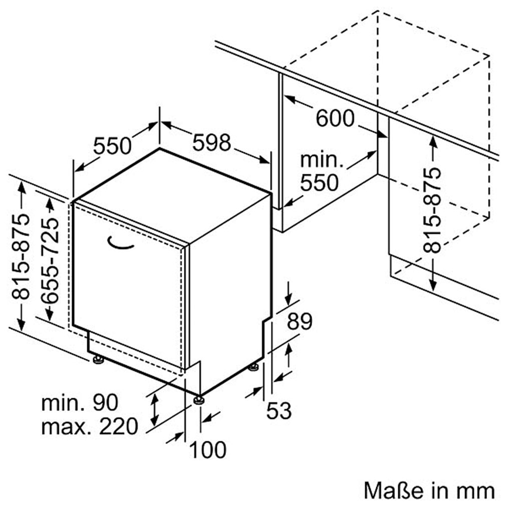 Constructa vollintegrierbarer Geschirrspüler »CG6VX02EBE«, 13 Maßgedecke