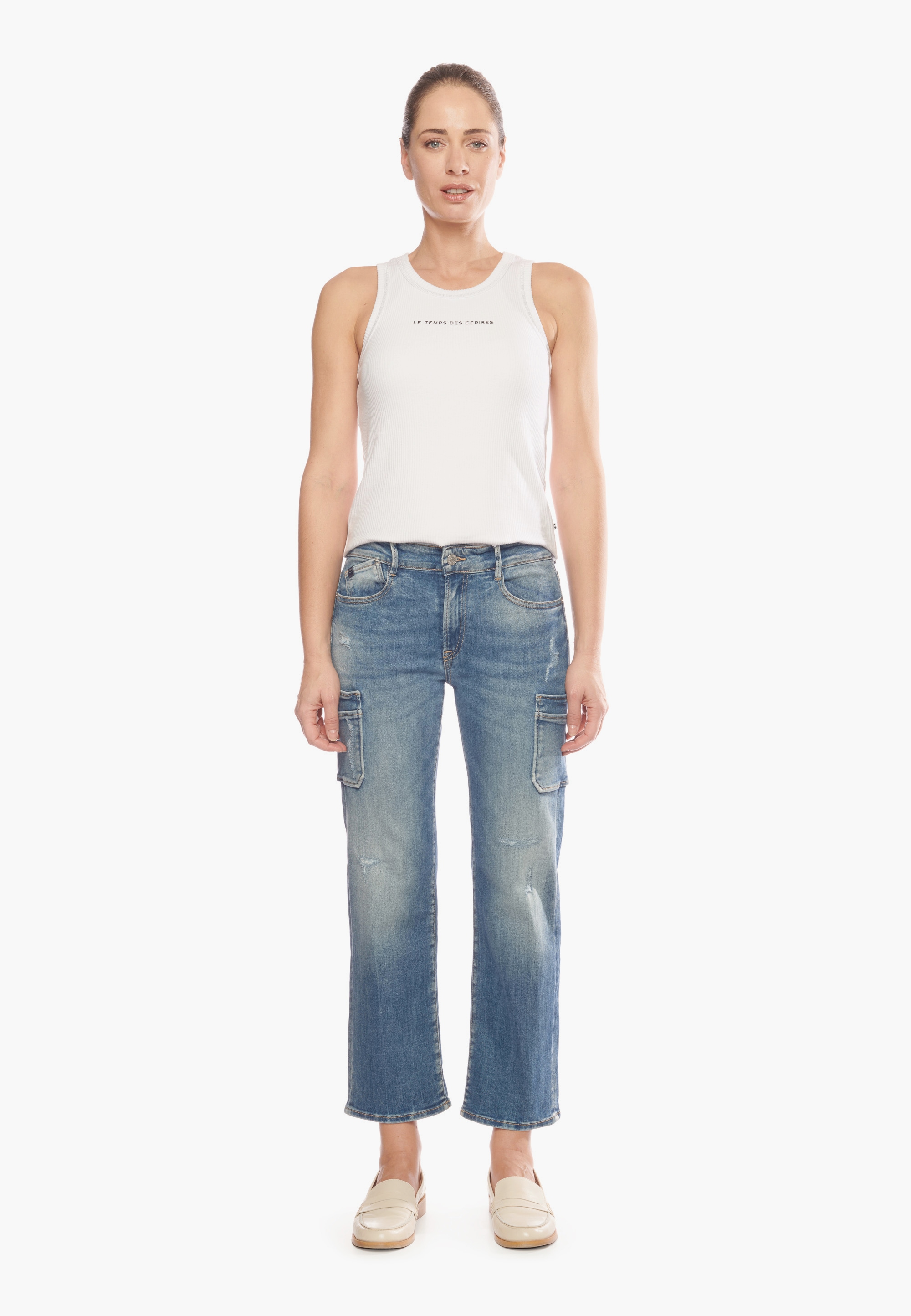 Le Temps Des Cerises Bequeme Jeans, mit modischer Waschung