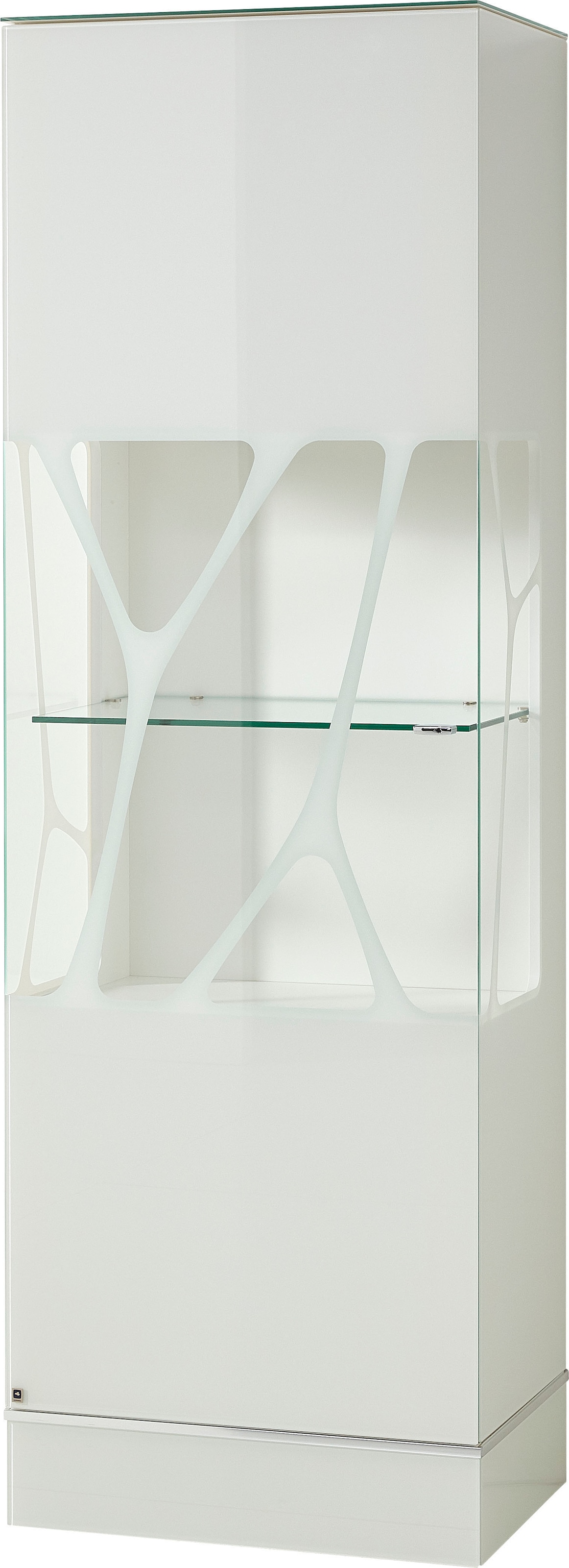 LEONARDO Vitrine »Cube«, mit Sicherheitsglas und edlem MDF Holz, Höhe 192 cm