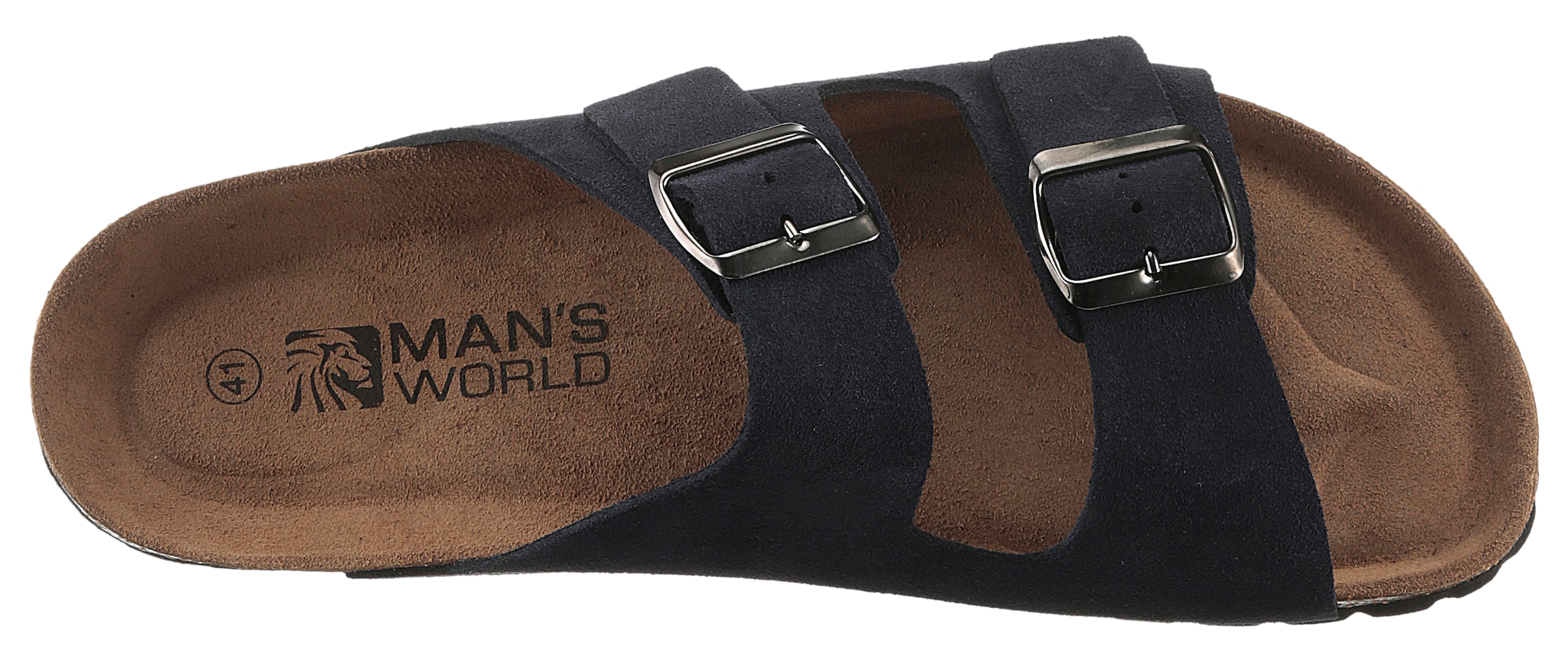 Man's World Pantolette, Schlappen, Sommerschuh, Hausschuh mit vorgeformtem Fußbett