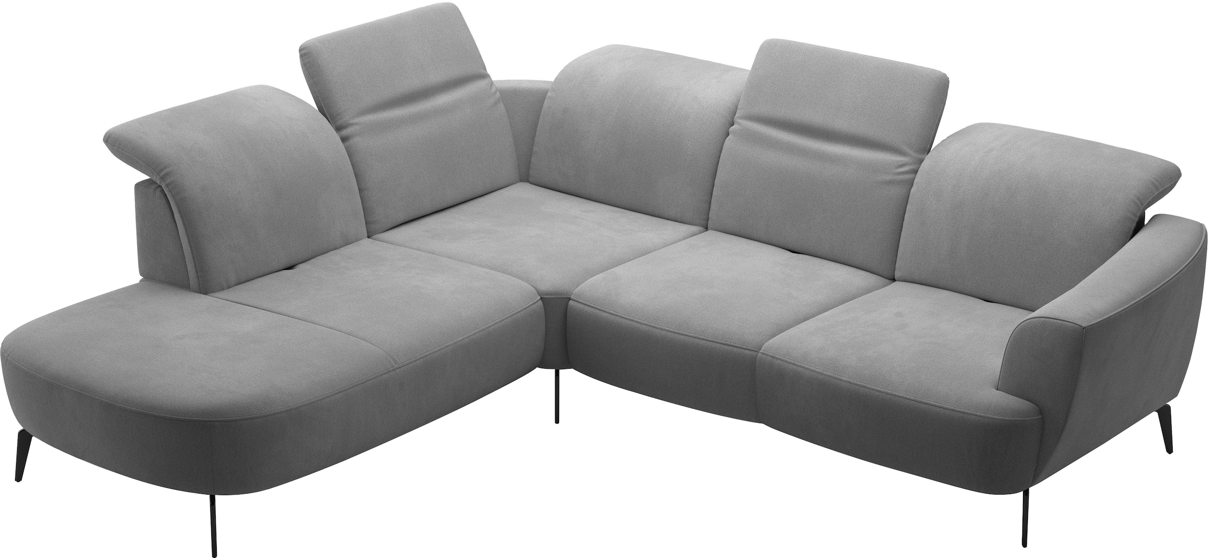 sit&more Ecksofa »Zoe«, ink.Sitztiefenverstellung, wahlweise mit Kopfteilverstellung