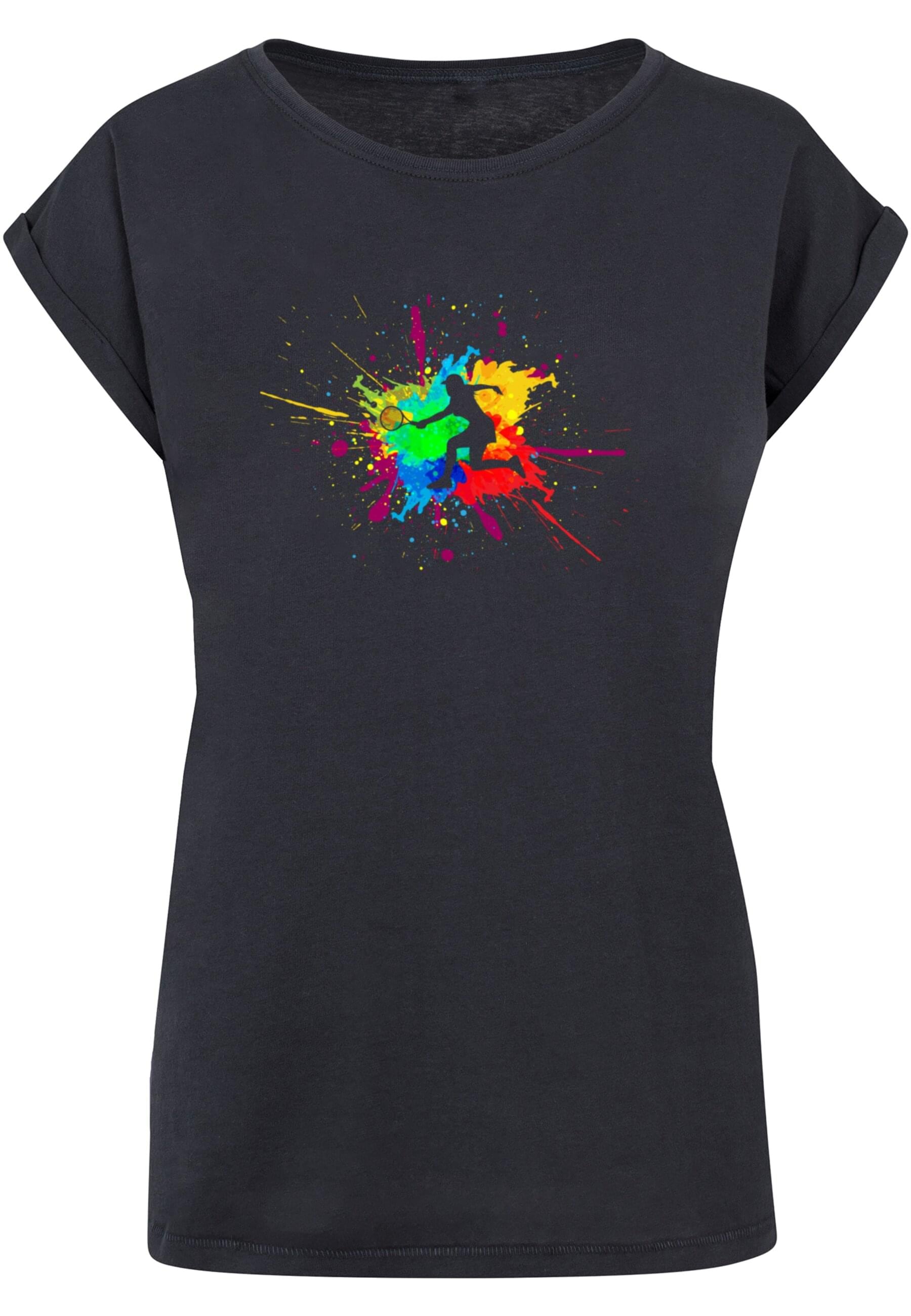 Merchcode T-Shirt "Merchcode Damen Ladies Color Splash Player Extended Shou günstig online kaufen