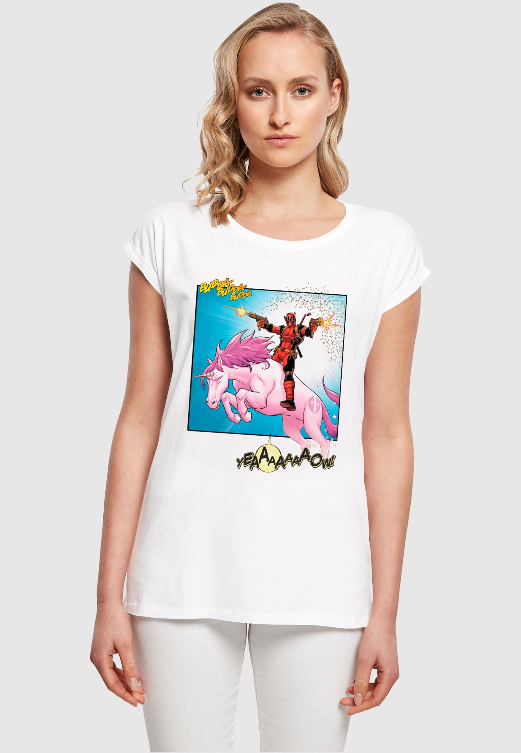 ABSOLUTE CULT T-Shirt "ABSOLUTE CULT Damen Ladies Deadpool - Unicorn Battle günstig online kaufen