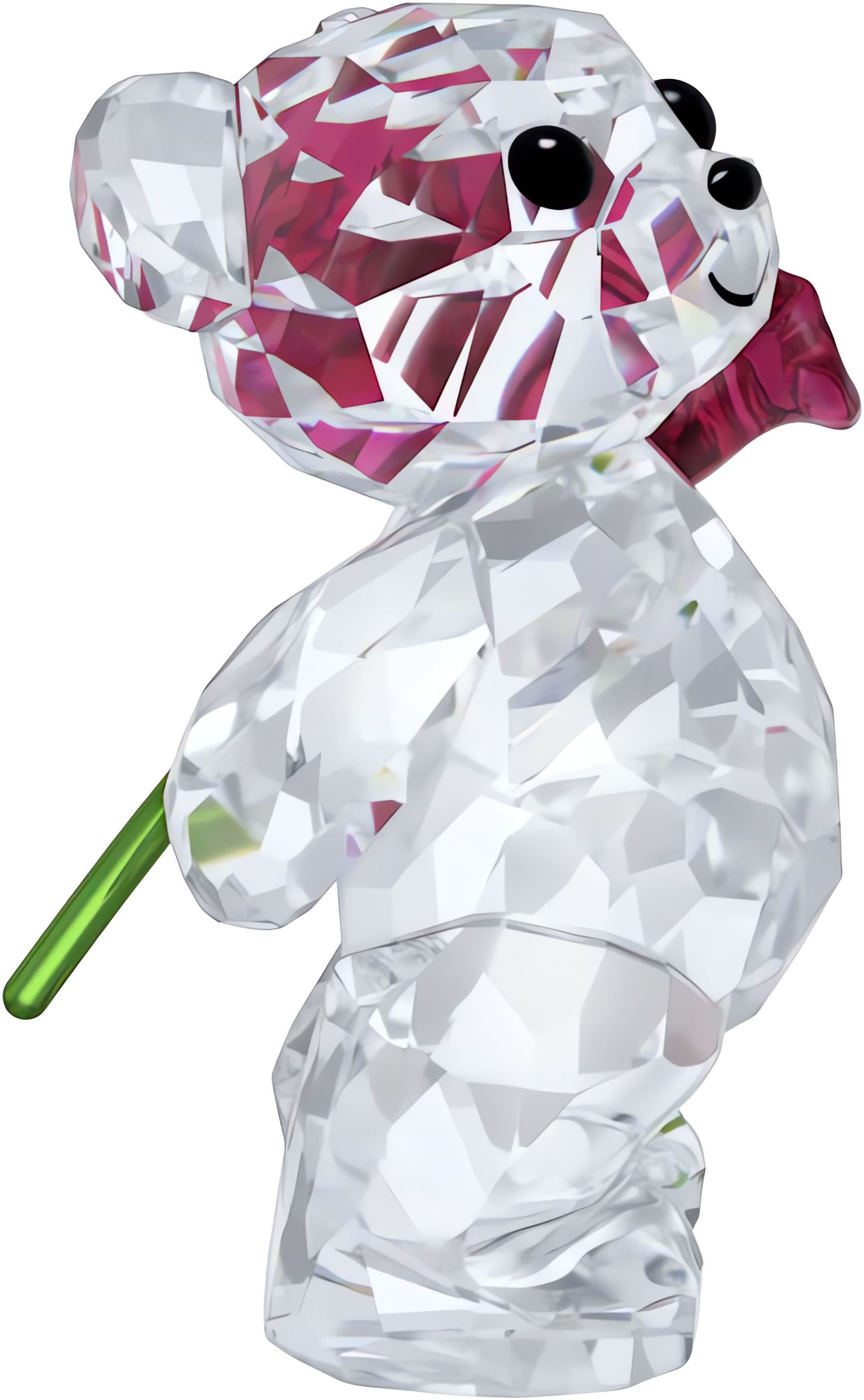 Swarovski Dekofigur »Kristallfigur Sammelfigur Kris Bär Eine Rose voller Liebe, 5691390«, Swarovski® Kristall