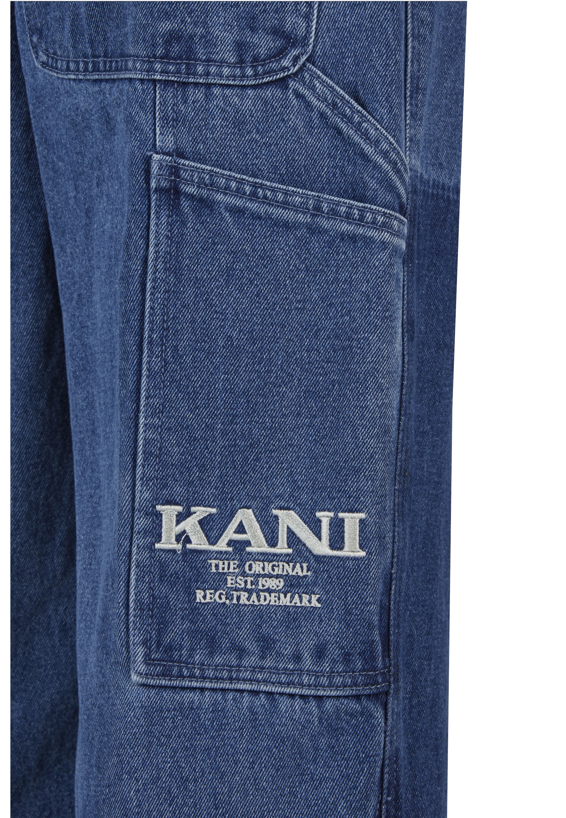 Karl Kani Bequeme Jeans »Karl Kani Karl Kani OG Washed Denim Carpenter Pants«
