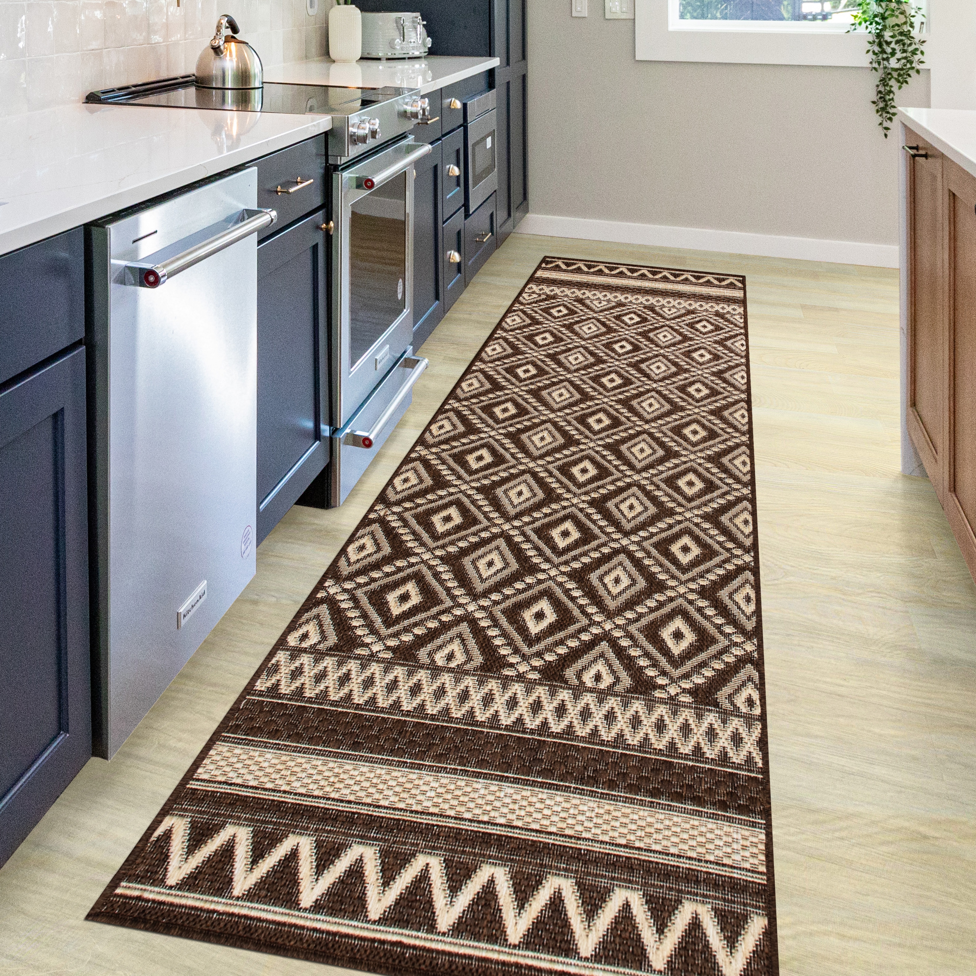 OTTO home Teppich "Toronto auch als Läufer erhältlich" rechteckig 3 mm Höhe In- und Outdoor geeignet, Sisal-Optik, Wetterfest & UV-beständig, Boho
