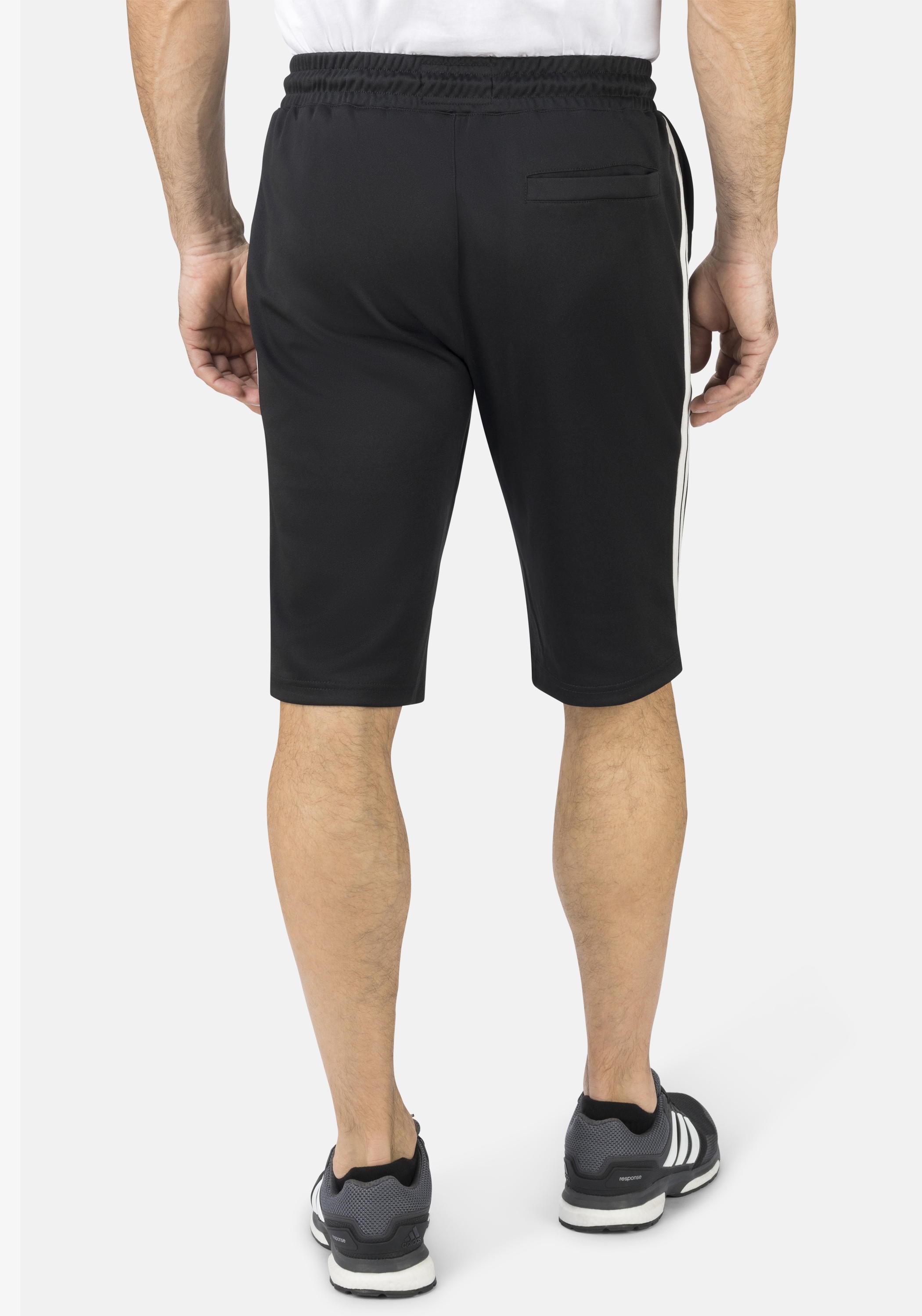 HERO by John Medoox Sporthose »Sportshorts mit Streifen Hero by John Medoox Sporthose«, Tapered Fit Casual Funktionsstoff für Herren