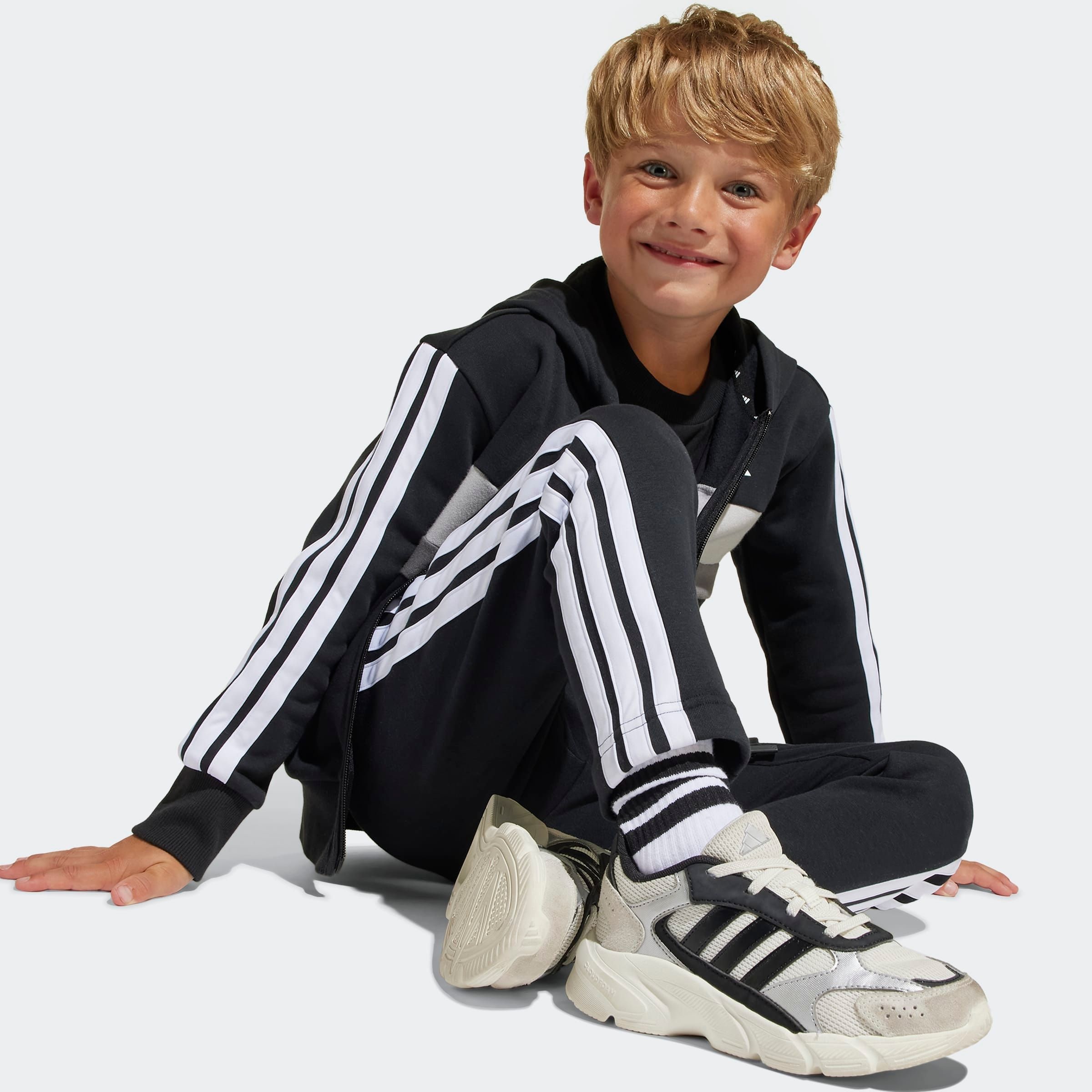 adidas Sportswear Trainingsanzug »LK 3S TIB FL TS«, (2 tlg.)