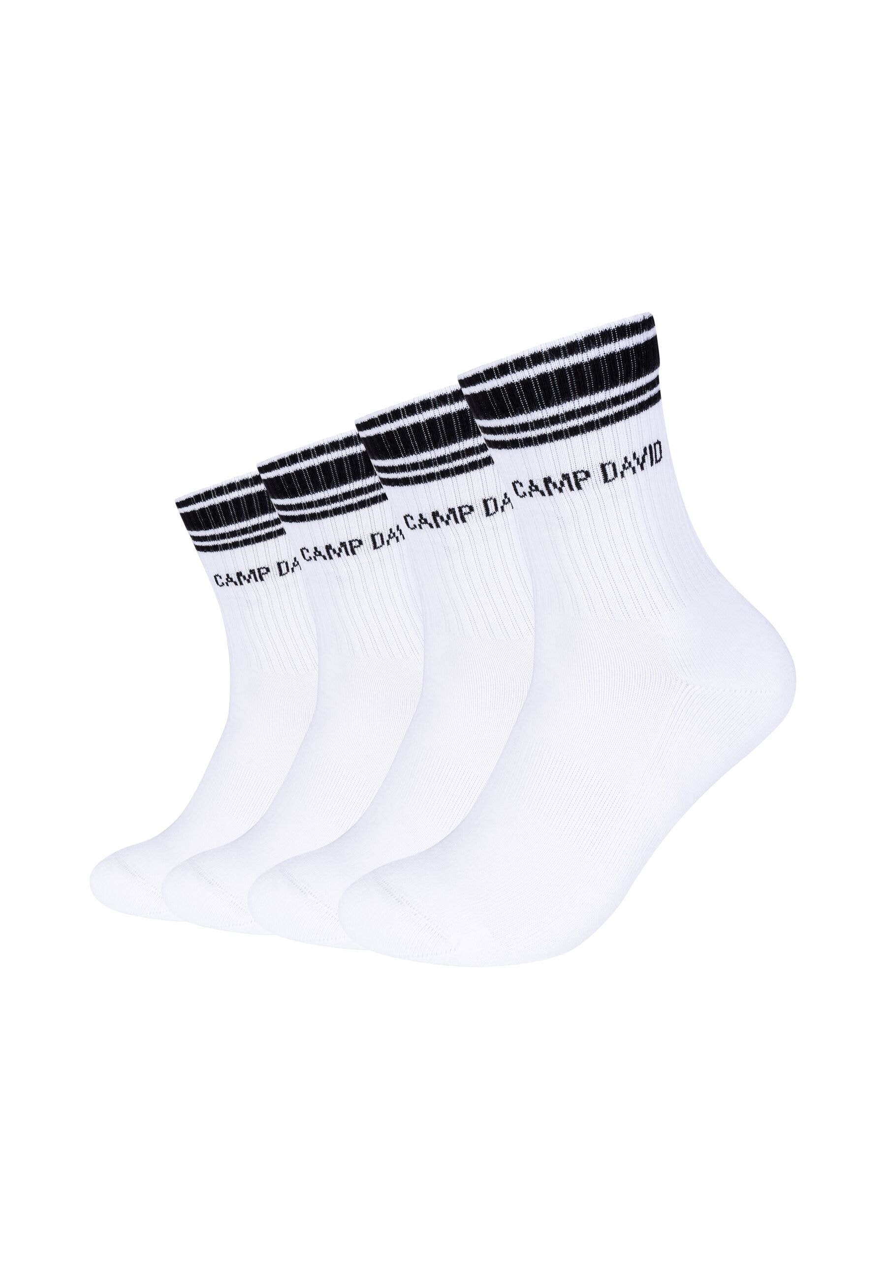 CAMP DAVID Socken "Tennissocken Short 4er Pack" 4er Pack Gekämmte Baumwolle günstig online kaufen