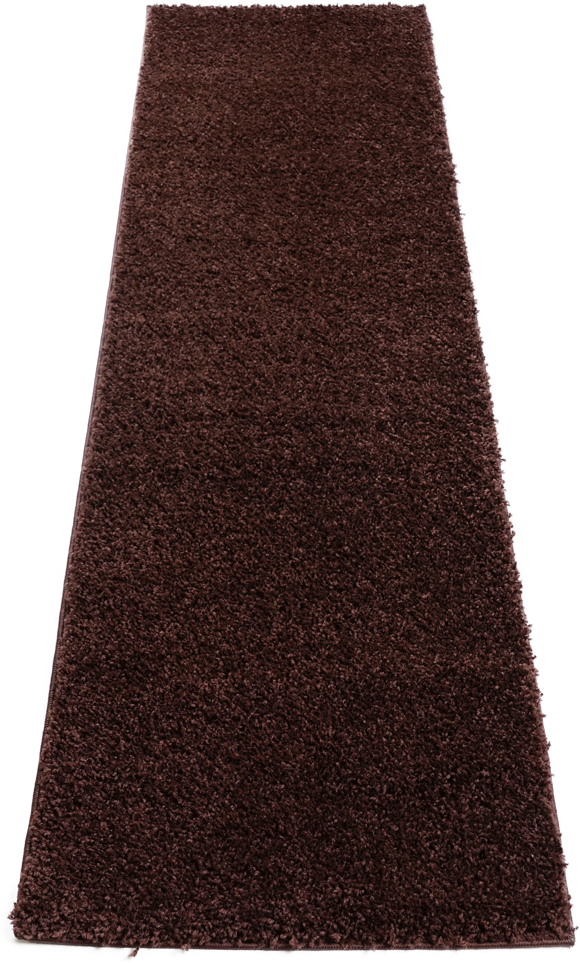 Bruno Banani Läufer »Shaggy Soft«, rechteckig, 30 mm Höhe, Läufer, Brücke, gewebt, Uni-Farben, besonders weich