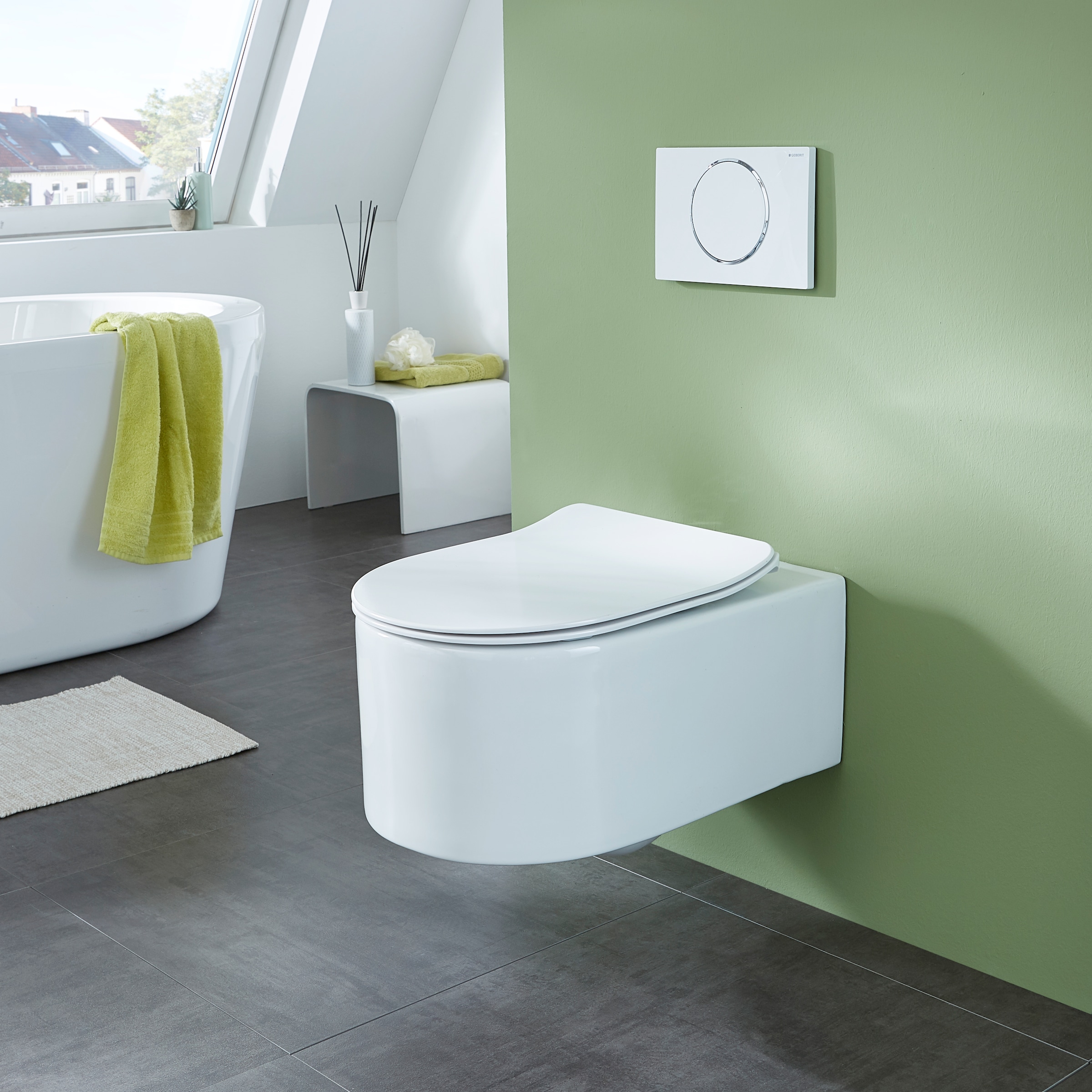 welltime Tiefspül-WC »Trento«, Toilette spülrandlos, inkl. WC-Sitz mit Softclose