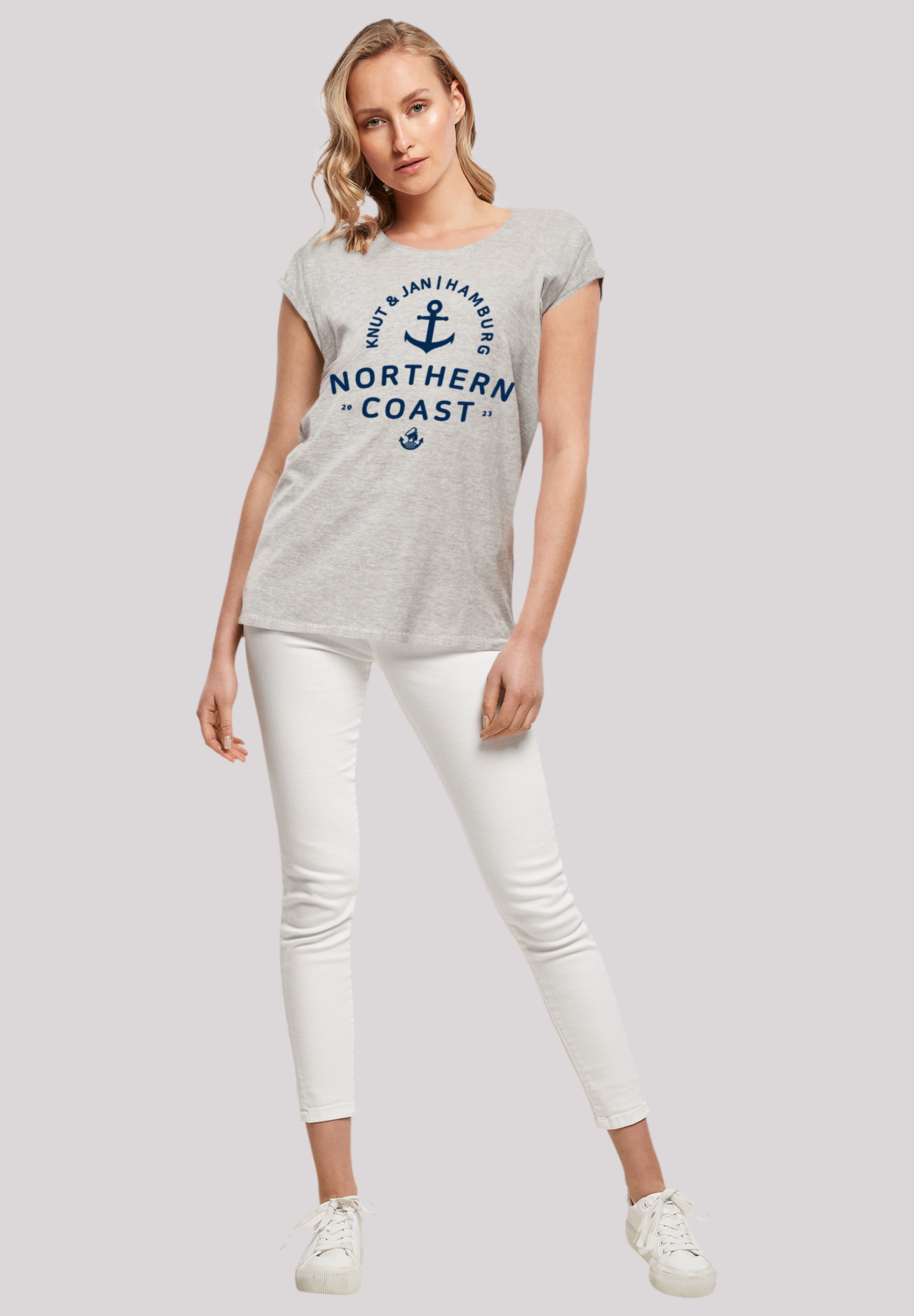F4NT4STIC T-Shirt »Nordsee Knut & Jan Hamburg«, Print