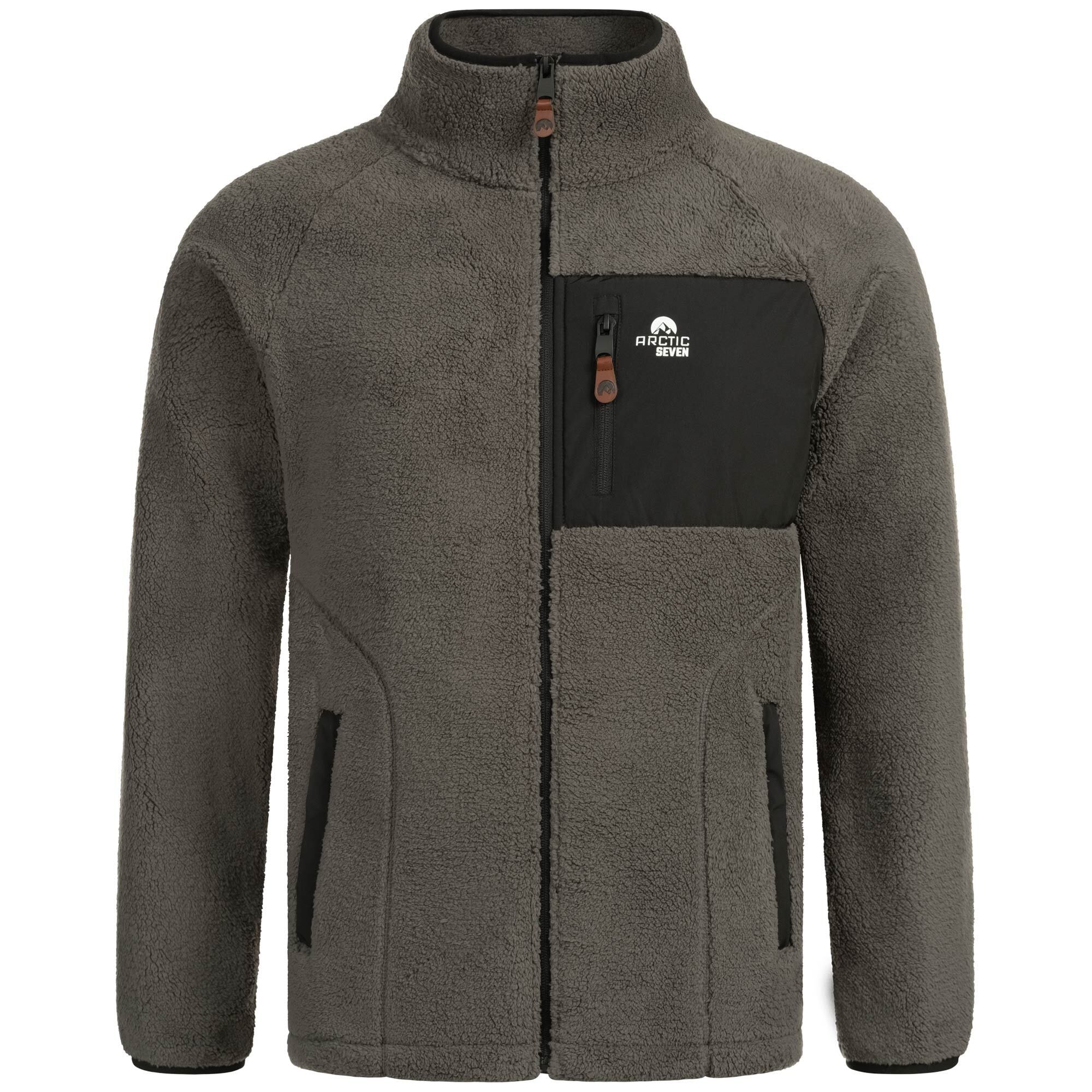 Arctic Seven Fleecejacke »ASAdvenio«, Aus hochwertigem Sherpa-Fleece