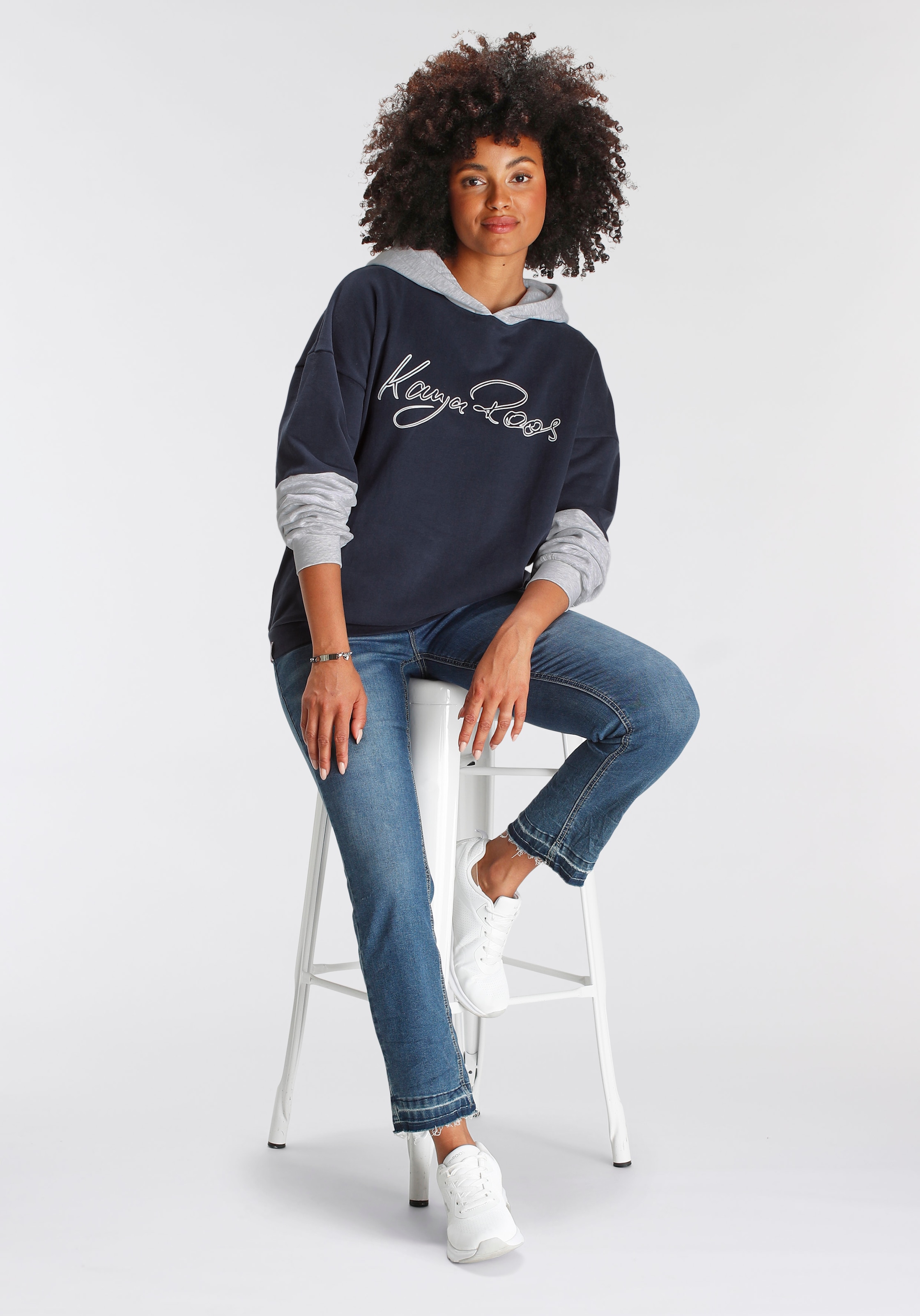 KangaROOS Kapuzensweatshirt in cooler Oversize-Form mit großen Logoschriftzug NEUE KOLLEKTION CB11054