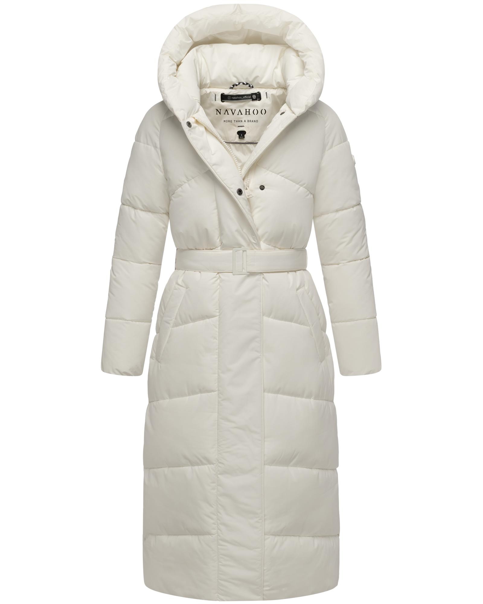 Navahoo Steppmantel »Eisblick 14«, Gesteppter Damen Mantel mit Taillengürtel