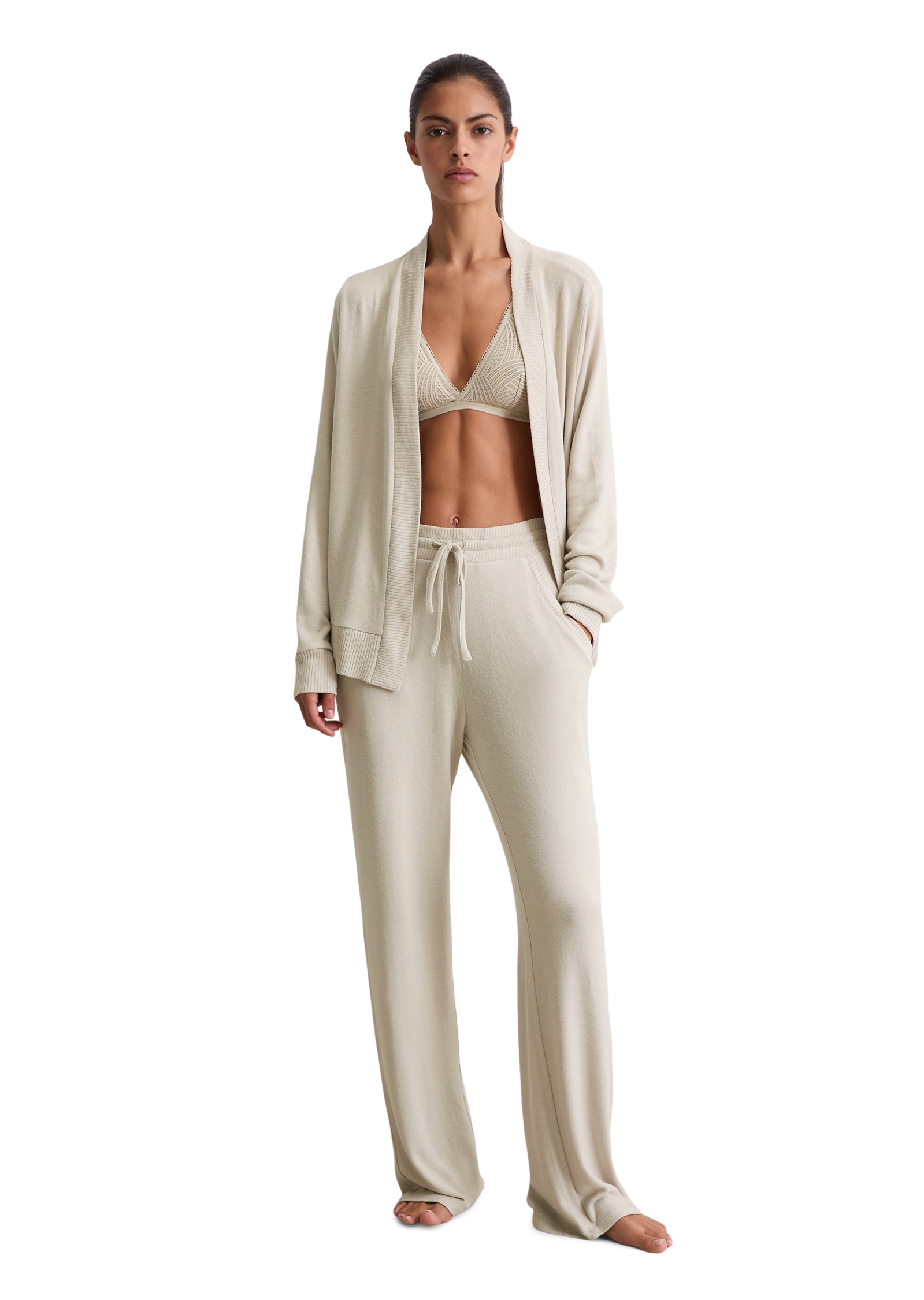 Marc O'Polo Loungehose »Soft Knit«, weich, Modalmix, seitliche Taschen, Bindeband, straight-fit