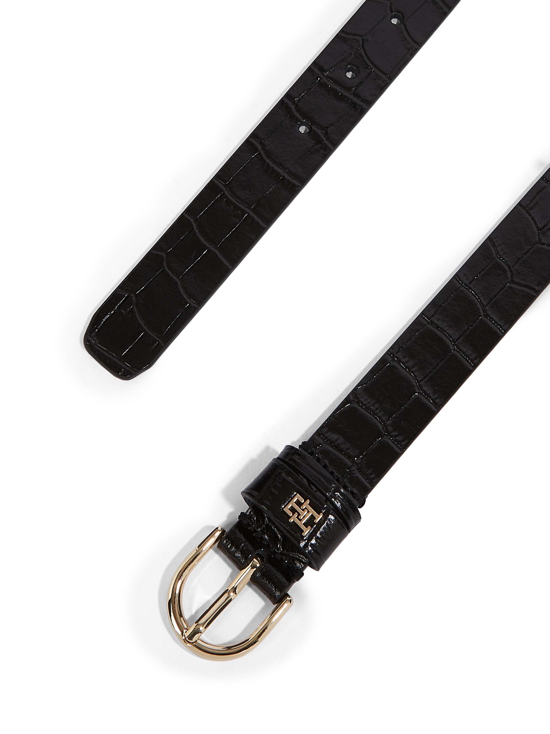 Thumbnail - Tommy Hilfiger Ledergürtel "ESSENTIAL EFFORTLESS 2,5cm breit", 2,5 cm, geprägt, mit TH Monogramm, glänzend