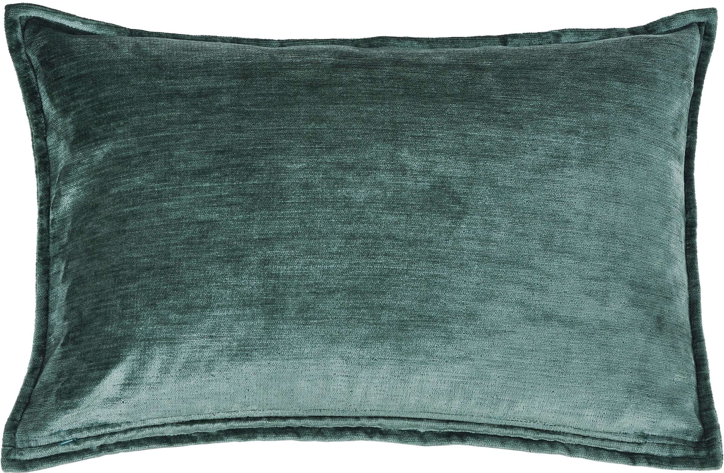 Kissenbezug DONE., B:40cm H:1cm L:60cm, grün, Polyester, Polyester, Kissenbezüge, "Fame", Hohe Lichtreflektion