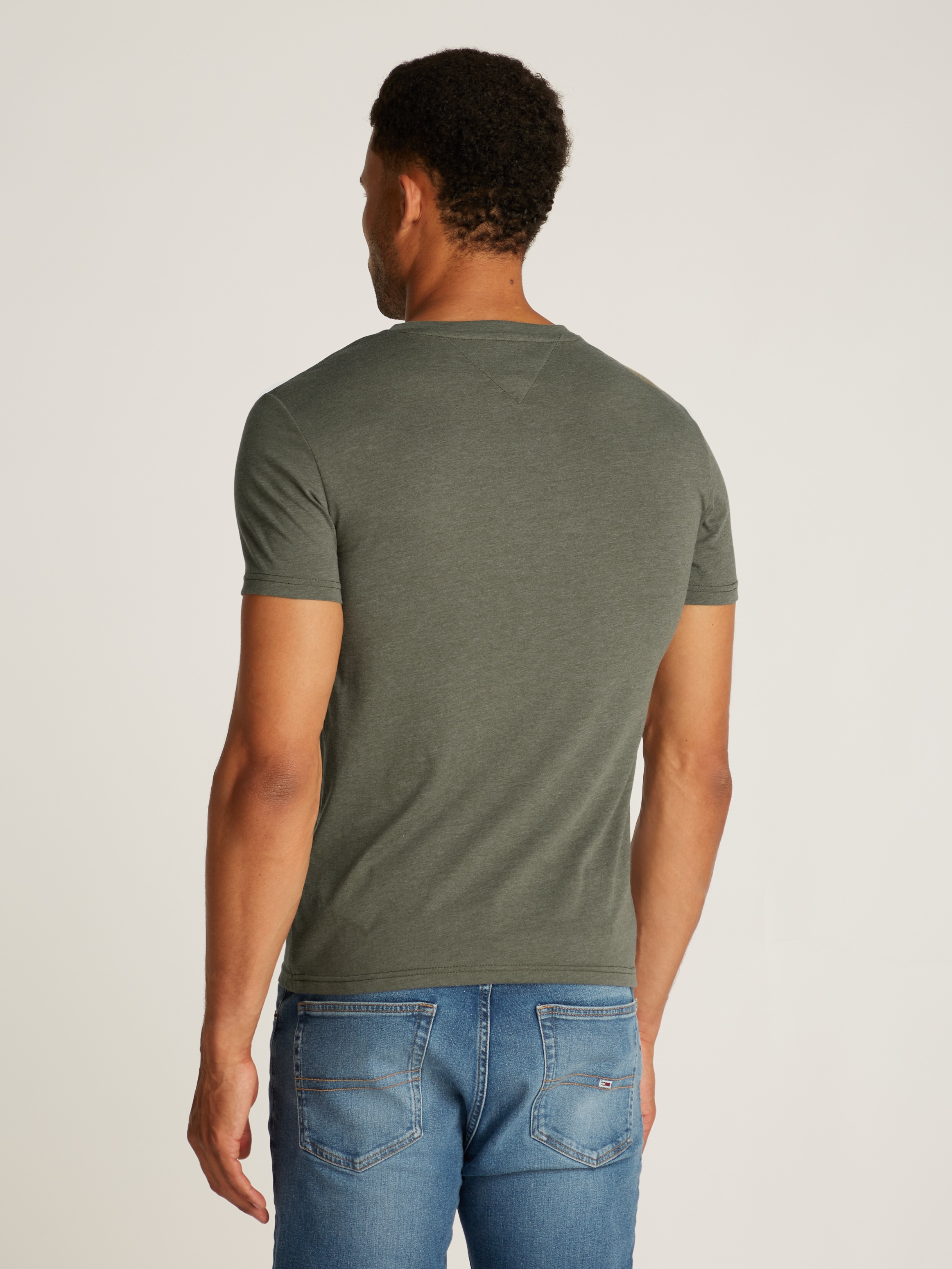 Tommy Jeans T-Shirt "TJM XSLIM JASPE VNECK TEE EXT", in Melange-Optik günstig online kaufen