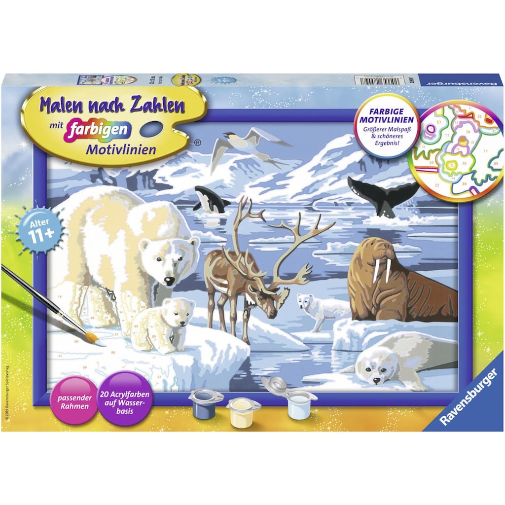 Ravensburger Malen nach Zahlen »Tiere der Arktis«