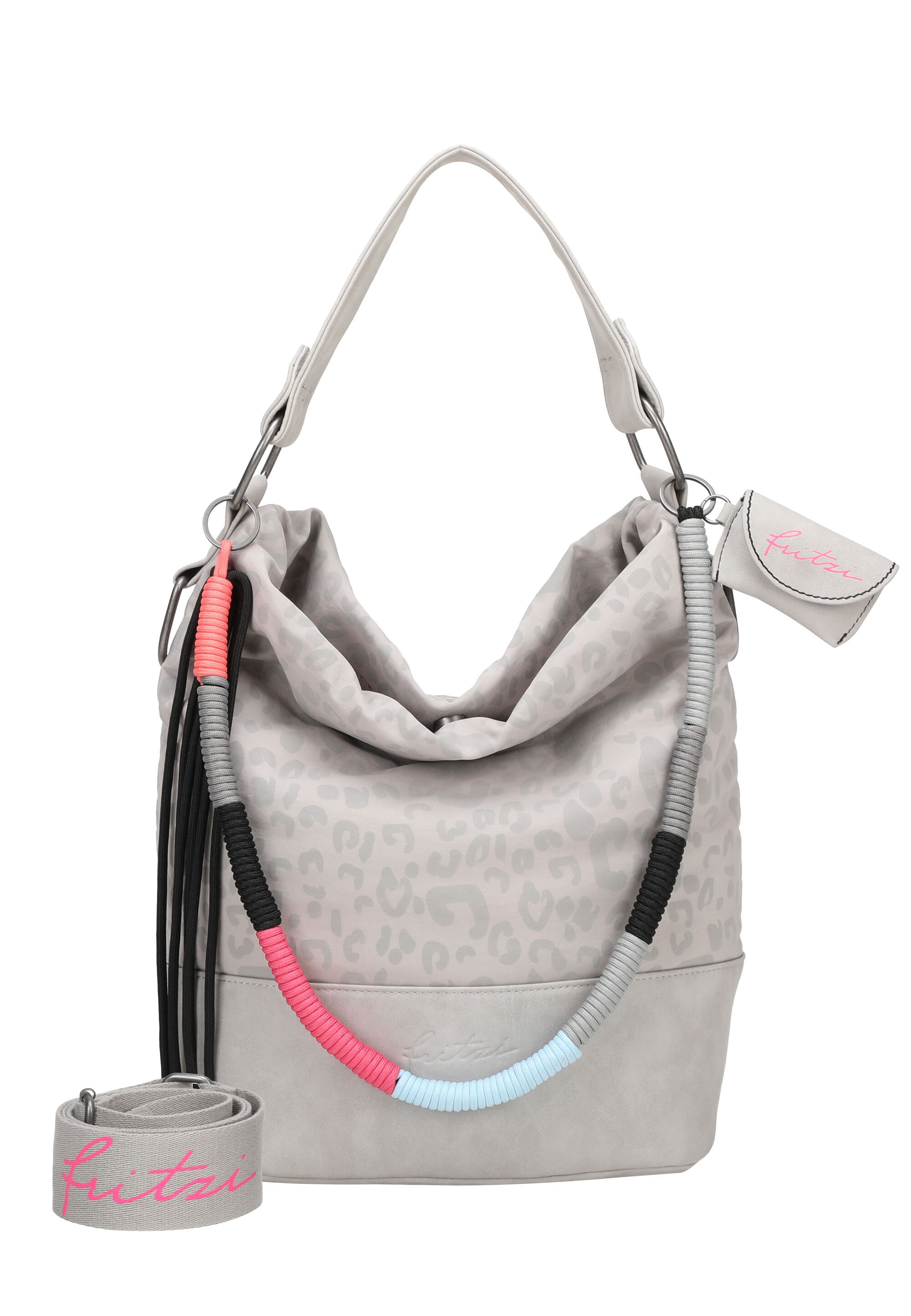 Fritzi aus Preußen Schultertasche "Olga Limited Leo Rainbow" mit Leo-Print
