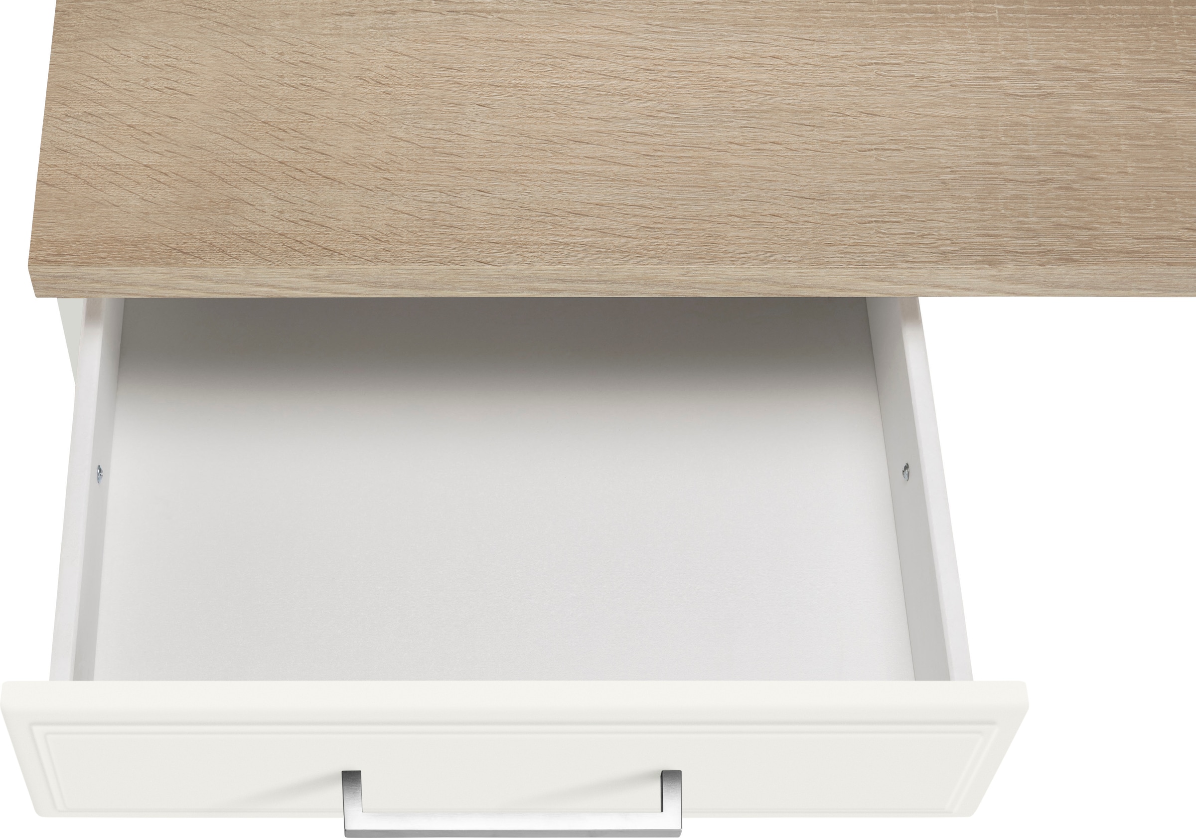 KOCHSTATION Küchenzeile »KS-Stockholm«, Breite 300 cm, mit hochwertigen MDF Fronten im Landhaus-Stil