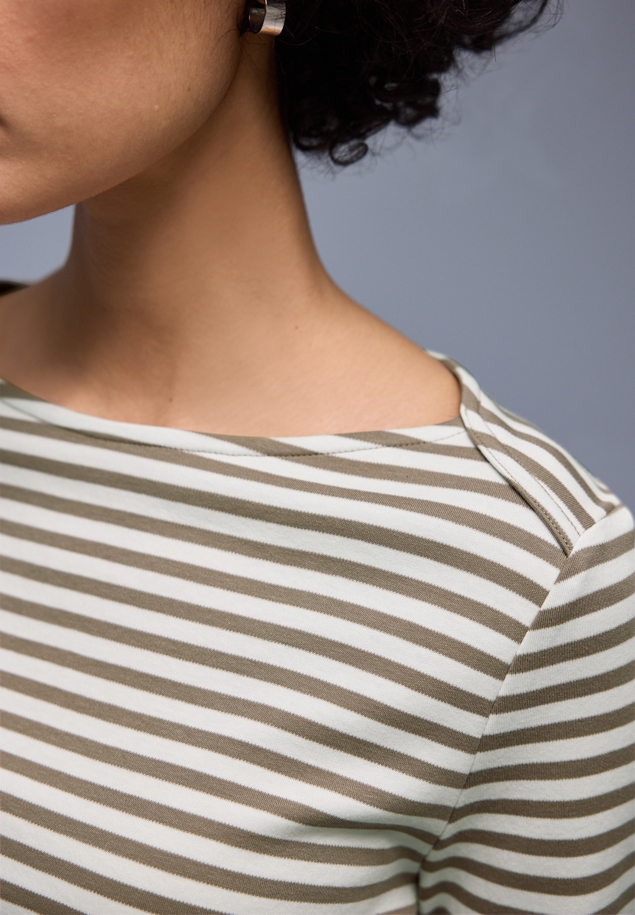 STREET ONE Langarmshirt aus reiner Baumwolle günstig online kaufen