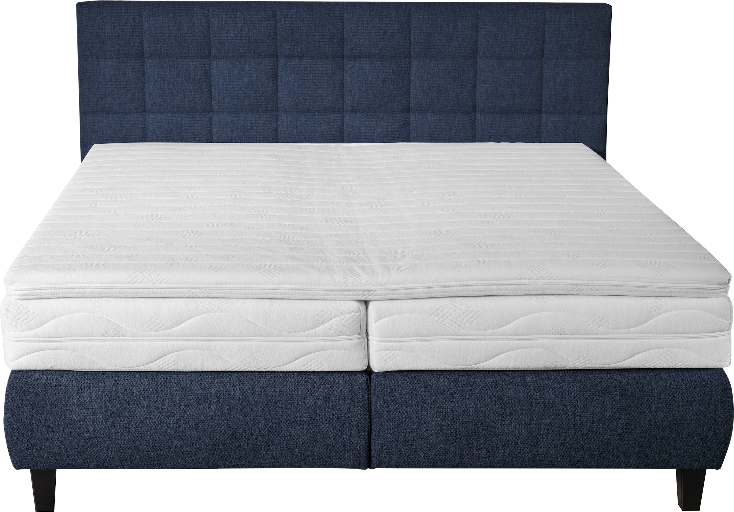 alina Boxspringbett »Edera«, Doppelbett wahlweise mit Topper, Liegefläche 180x200 cm, mit Steppung