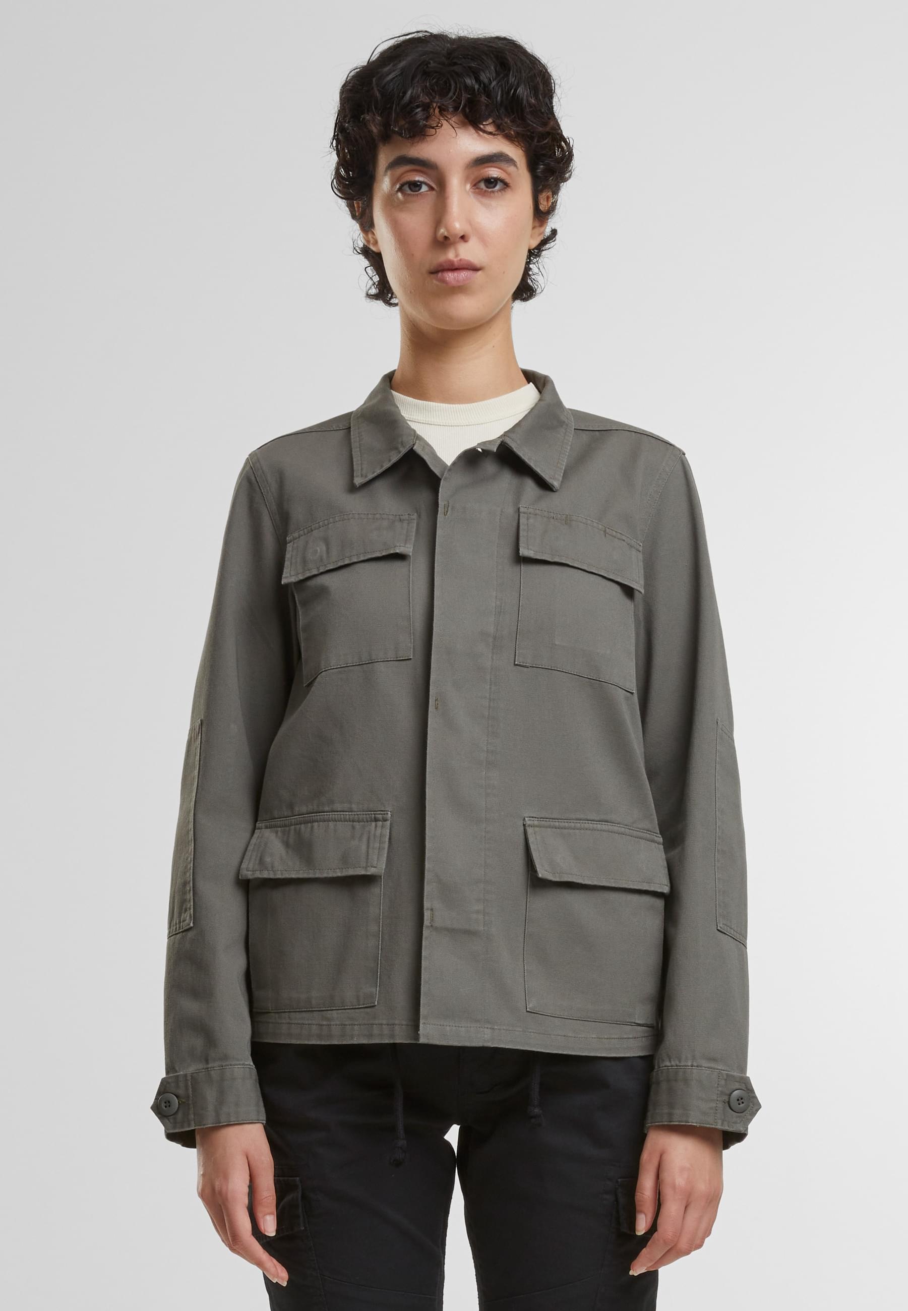 Brandit Allwetterjacke »Brandit Brandit Women BDU Twill Jacket«, (1 St.), ohne Kapuze