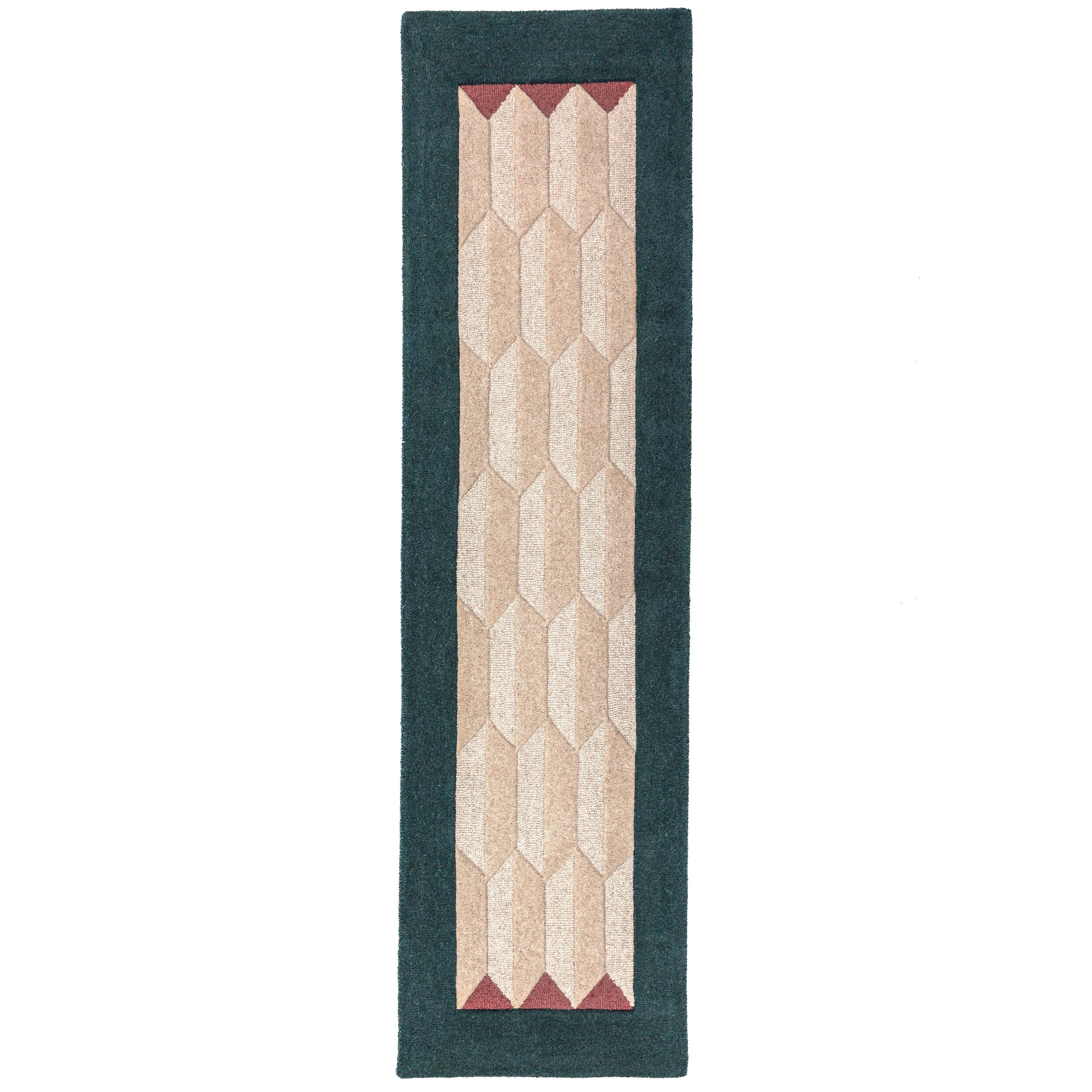 FLAIR RUGS Wollteppich »APEX« rechteckig 8 mm Höhe Handgetuftet aus 100 % Wolle mit einem Cut-and-Loop-Flor