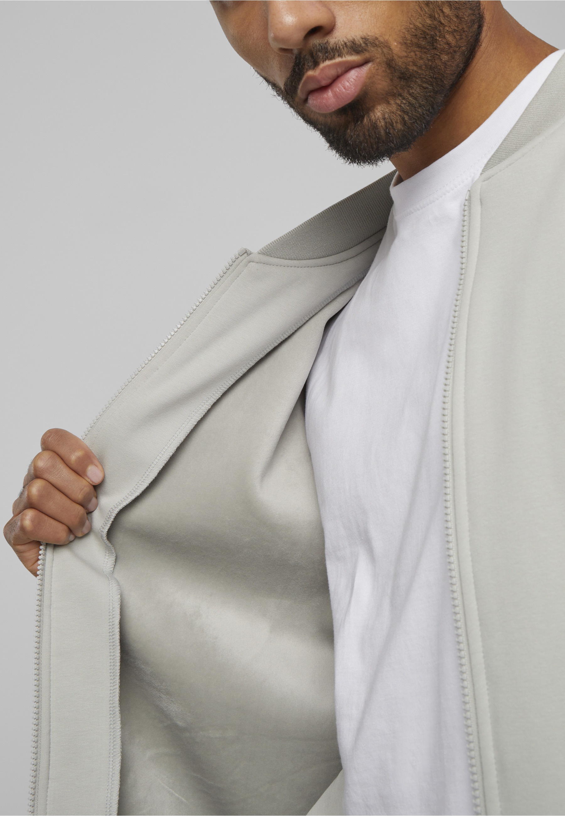 URBAN CLASSICS Collegejacke »Urban Classics Herren Cozy College Jacket« 1 Stk. tlg. ohne Kapuze