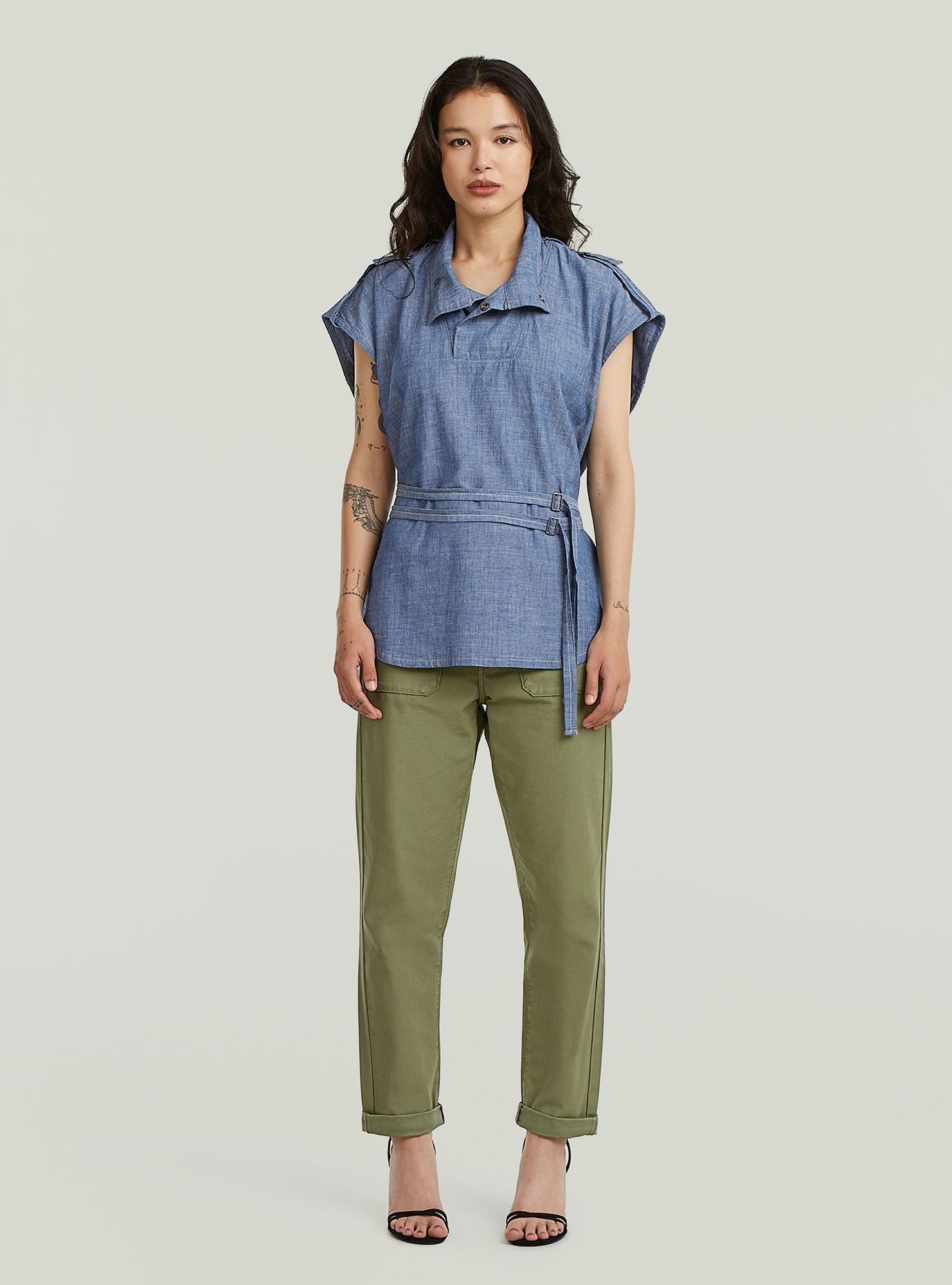 G-STAR T-Shirt »Double Belted Shirt«
