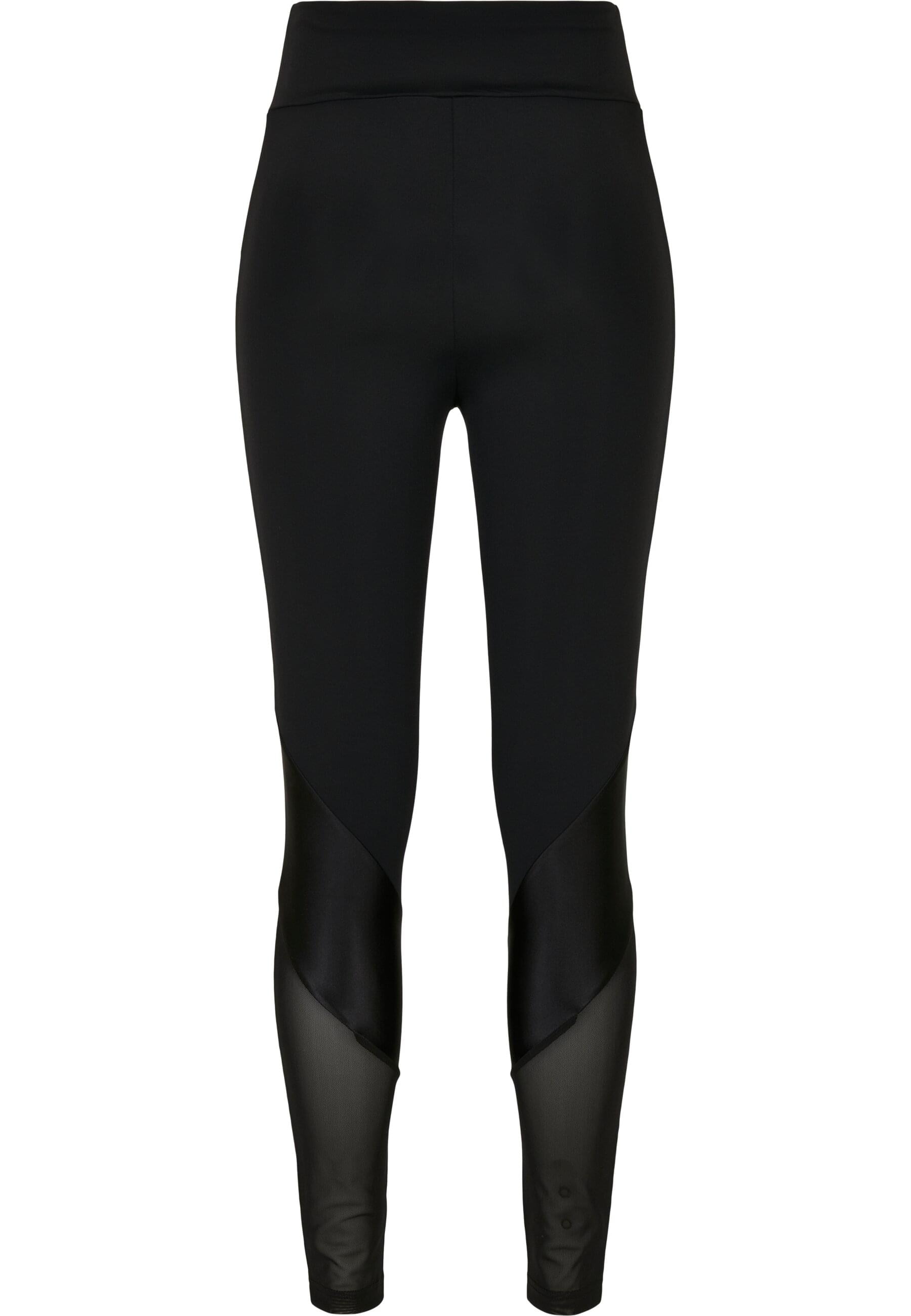 URBAN CLASSICS Leggings »Urban Classics Damen Ladies Highwaist Mixed Tech Leggings«, (1 tlg.)