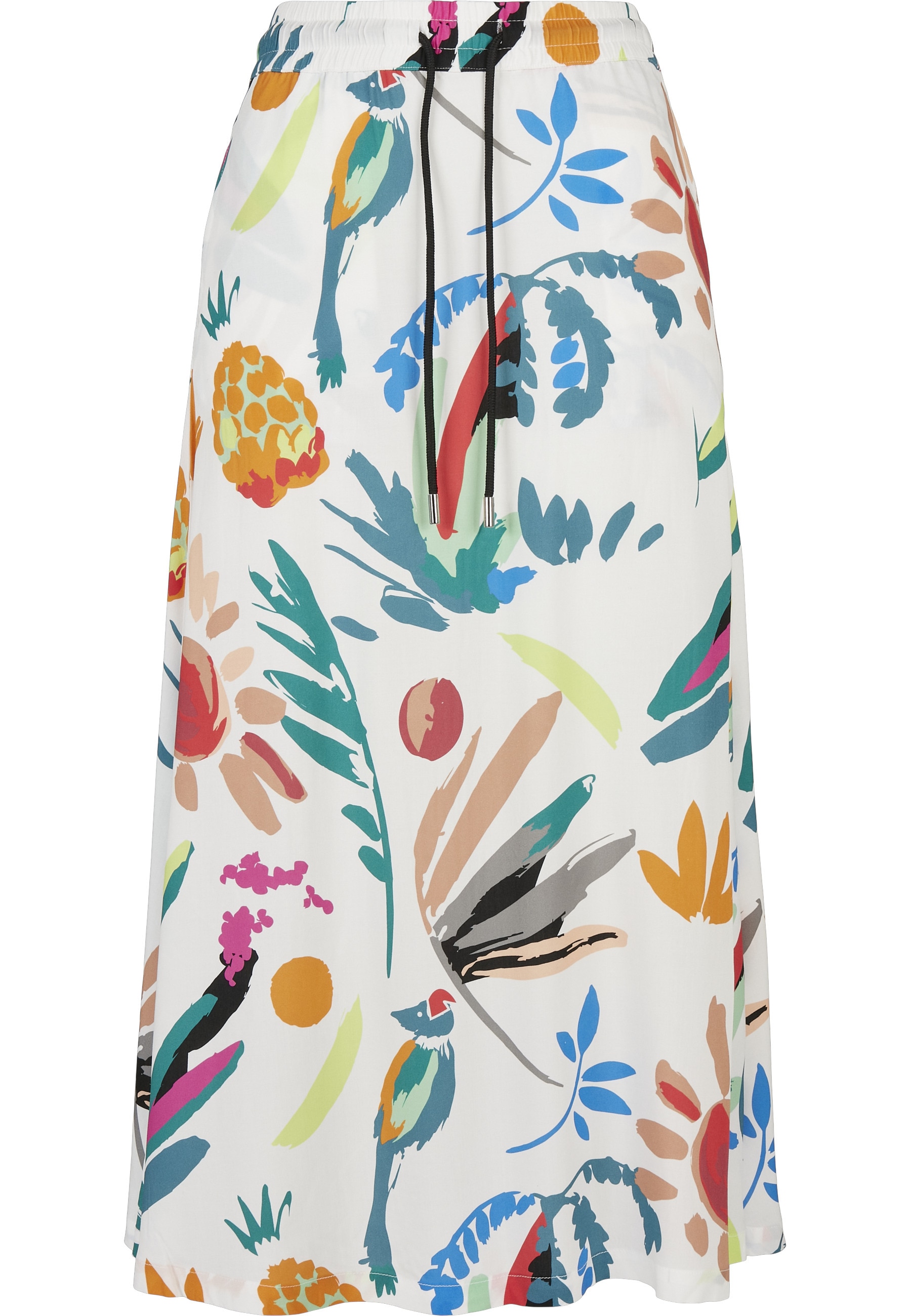 URBAN CLASSICS Jerseyrock "Urban Classics Damen Ladies Viscose Midi Skirt" günstig online kaufen